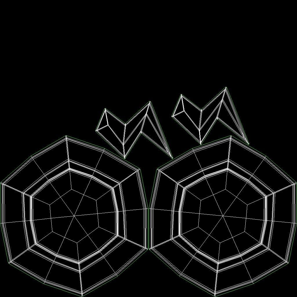 Game Coin Icon Symbol v11 Low-poly 3D model_10