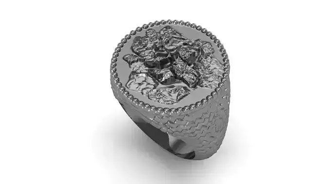 organic ring 3D print model