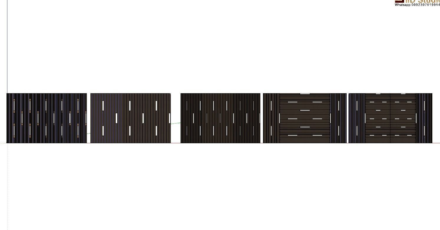 Decorative Wall Panel 3D wall panel 3d panel Free low-poly 3D model_8