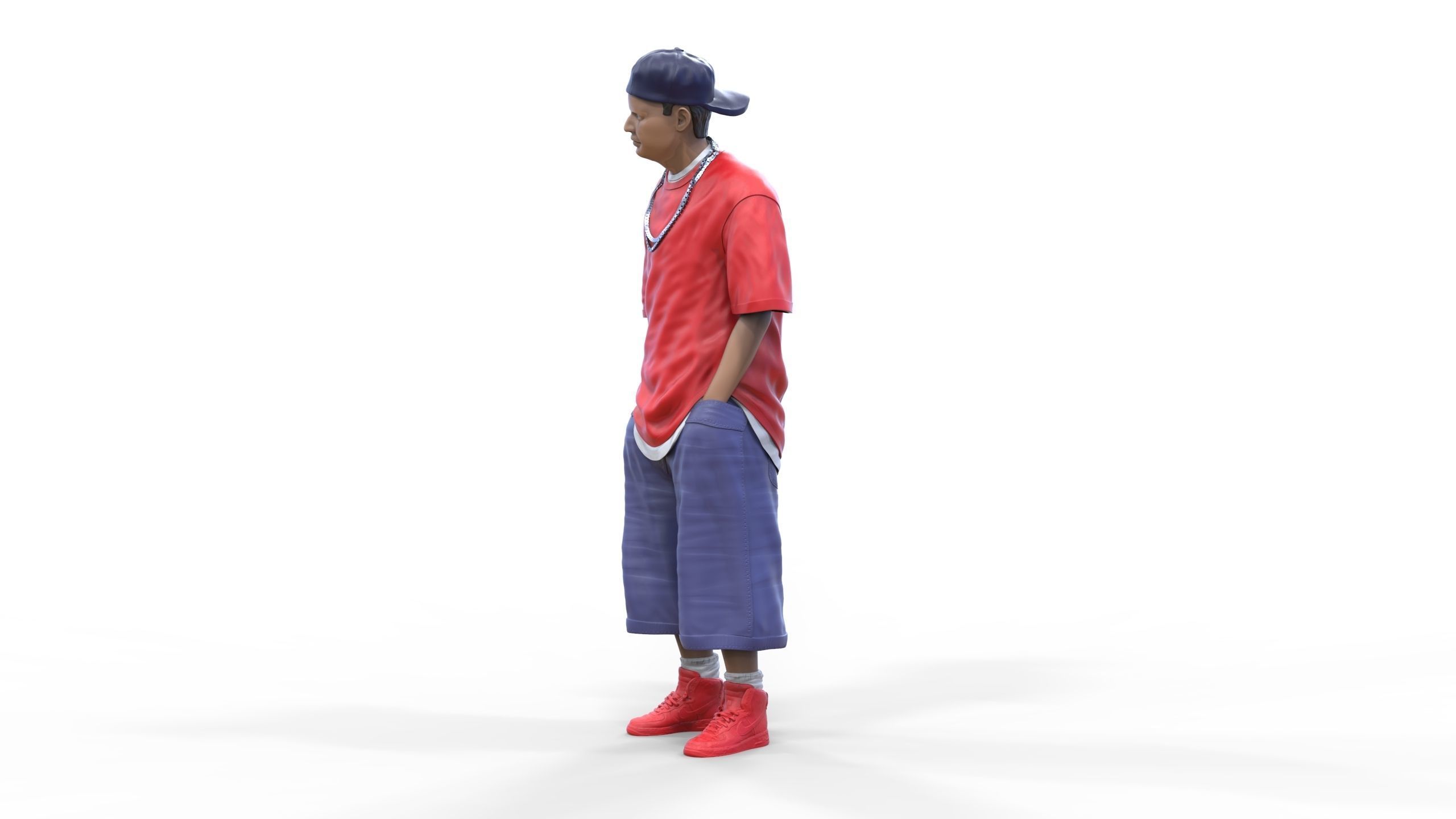 N1 Homies or hip hop Group 3D print model_11