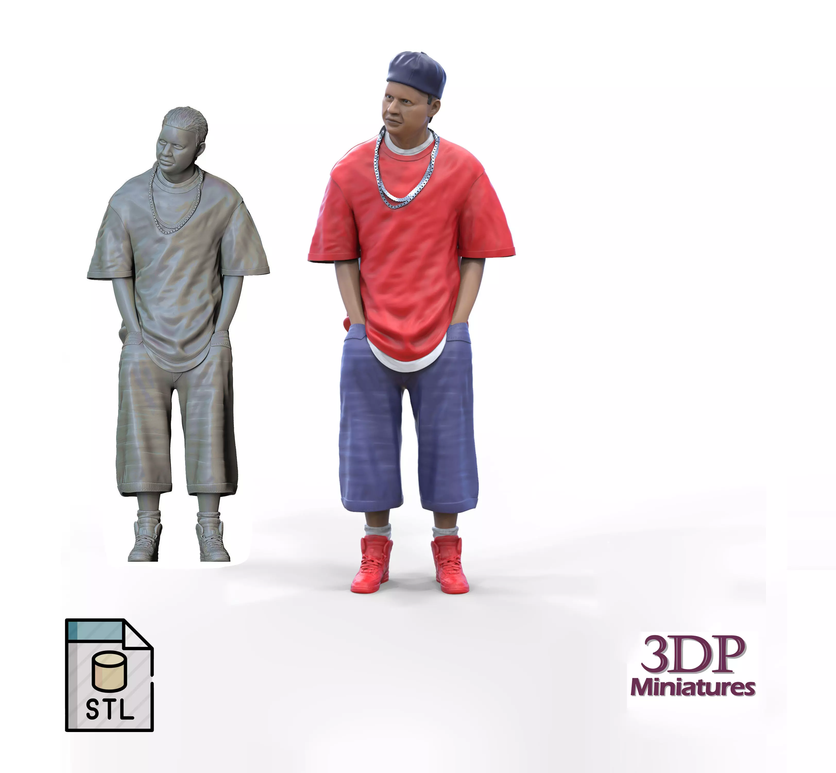 N1 Homies or hip hop Group 3D print model_0