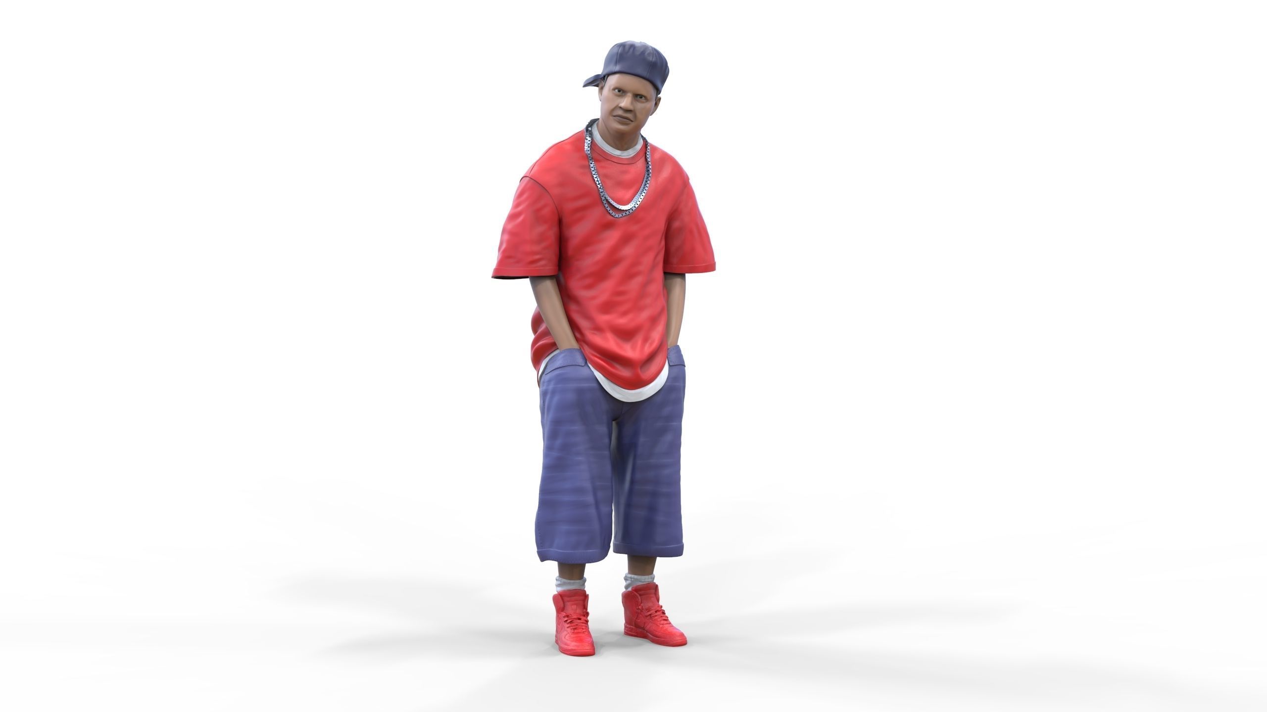 N1 Homies or hip hop Group 3D print model_2