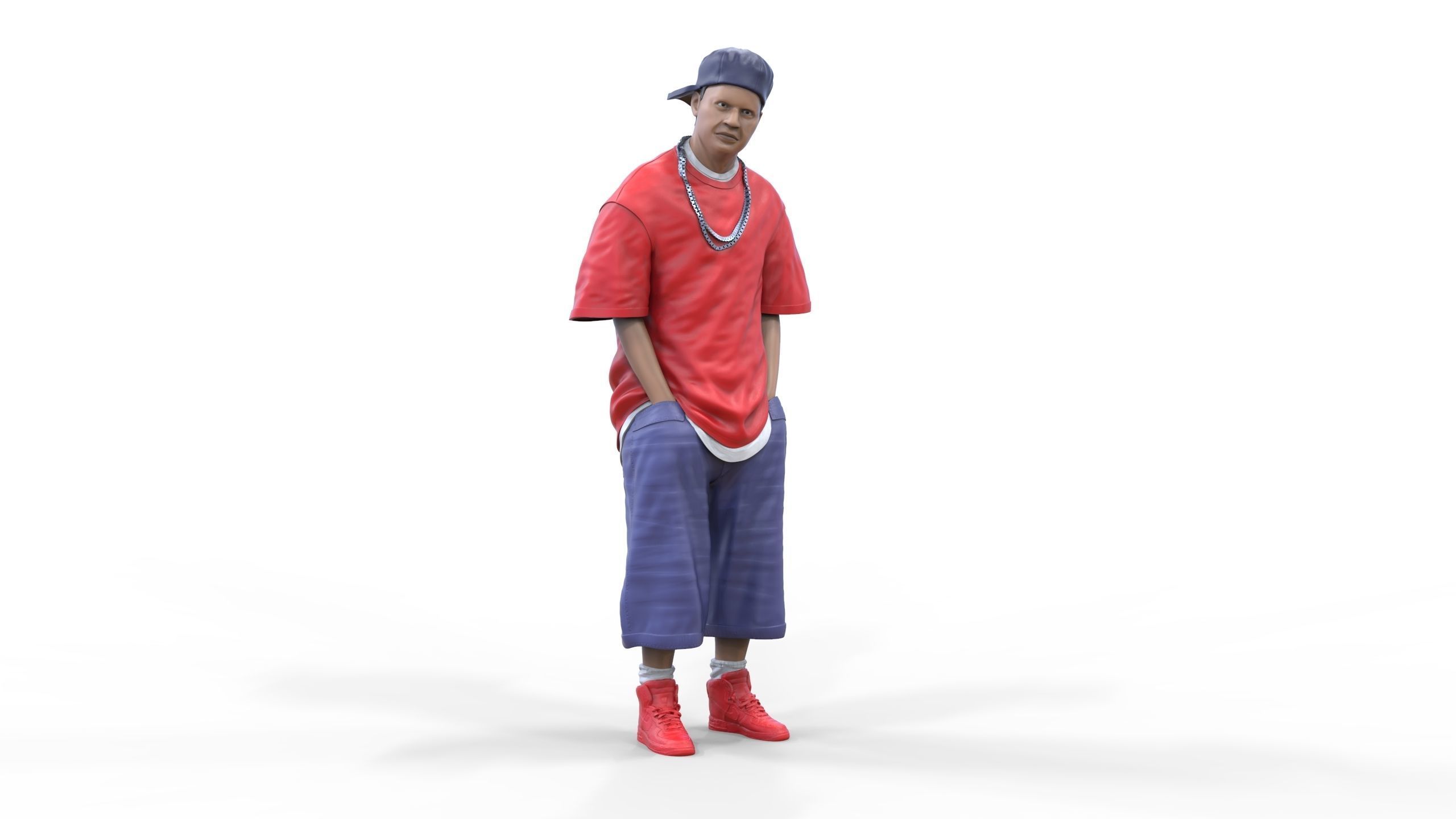 N1 Homies or hip hop Group 3D print model_1