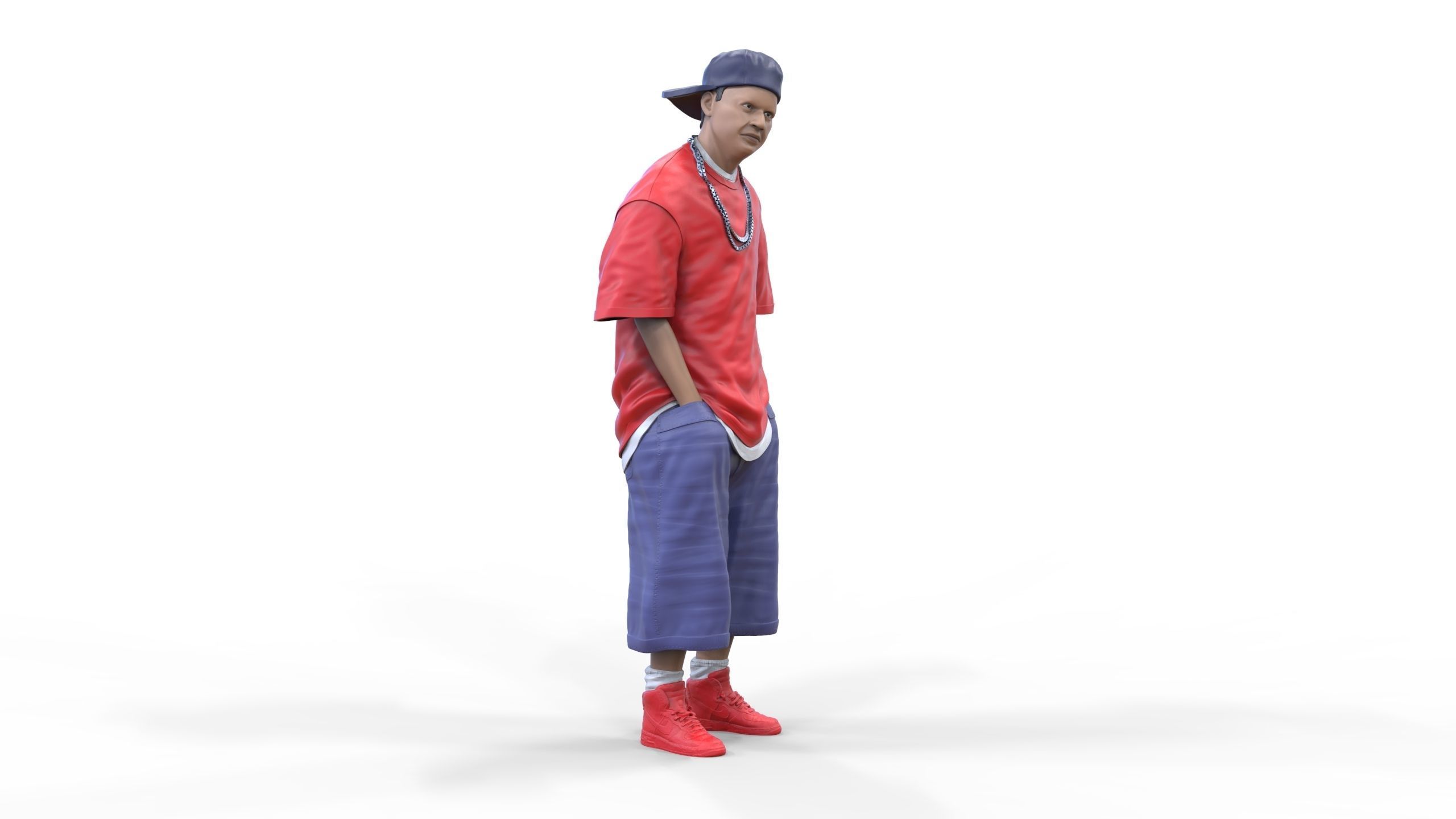 N1 Homies or hip hop Group 3D print model_36