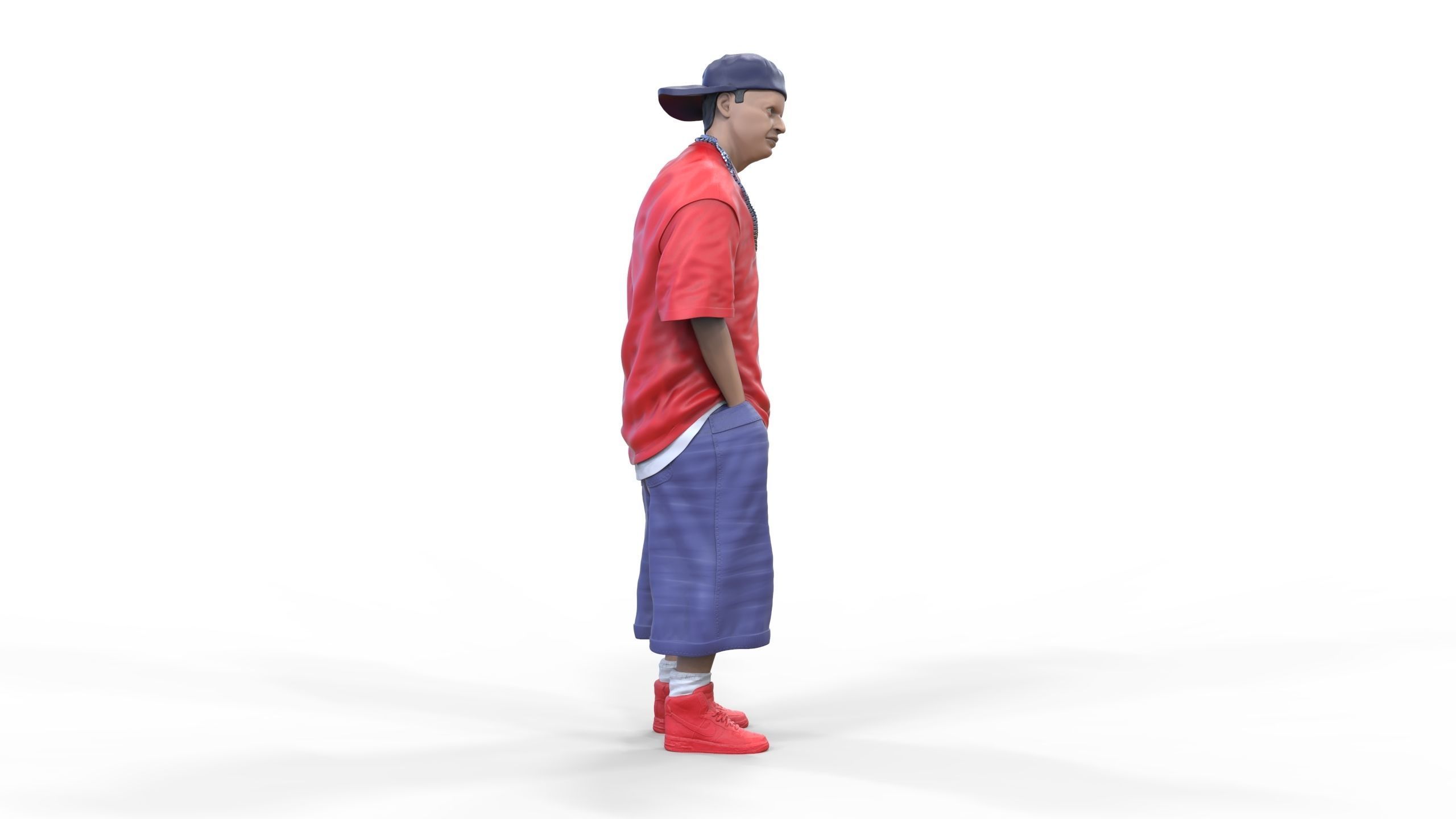 N1 Homies or hip hop Group 3D print model_32