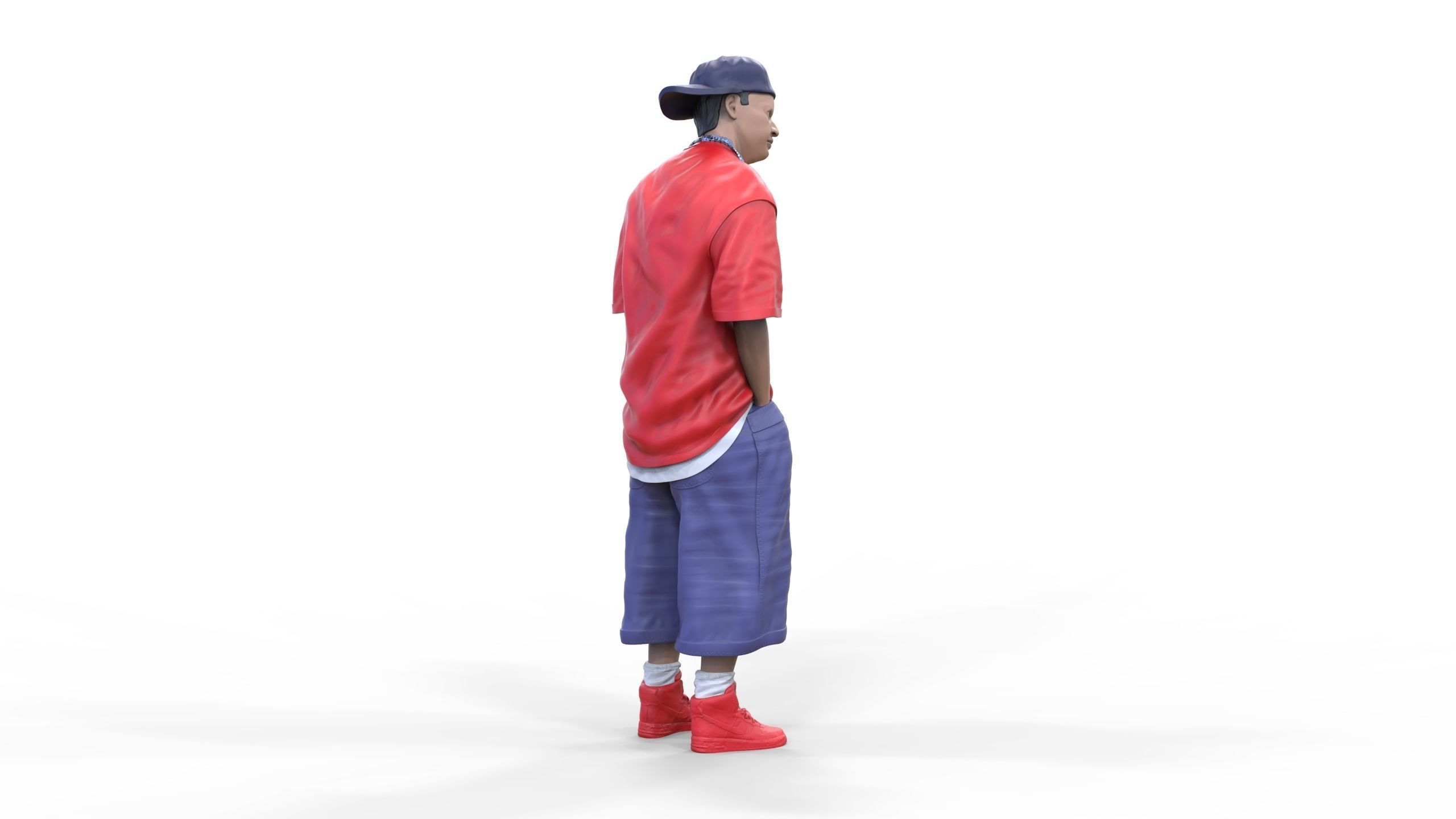 N1 Homies or hip hop Group 3D print model_29