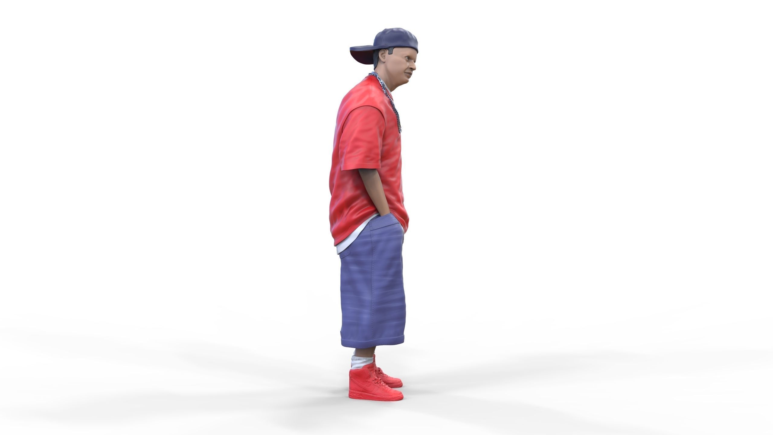 N1 Homies or hip hop Group 3D print model_33