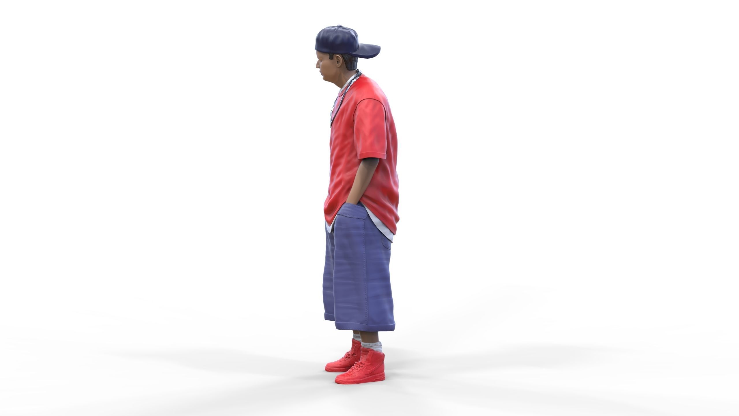 N1 Homies or hip hop Group 3D print model_13