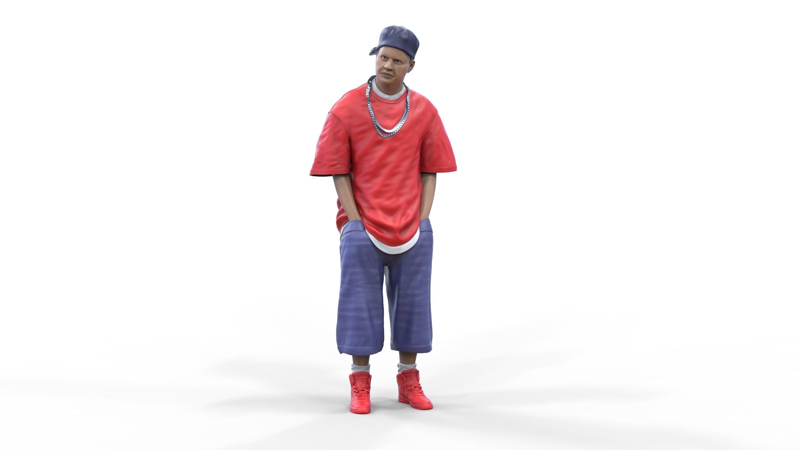 N1 Homies or hip hop Group 3D print model_3