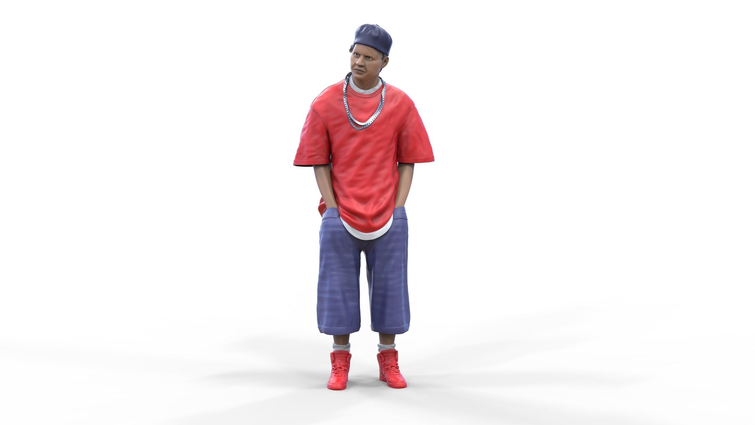 N1 Homies or hip hop Group 3D print model_4