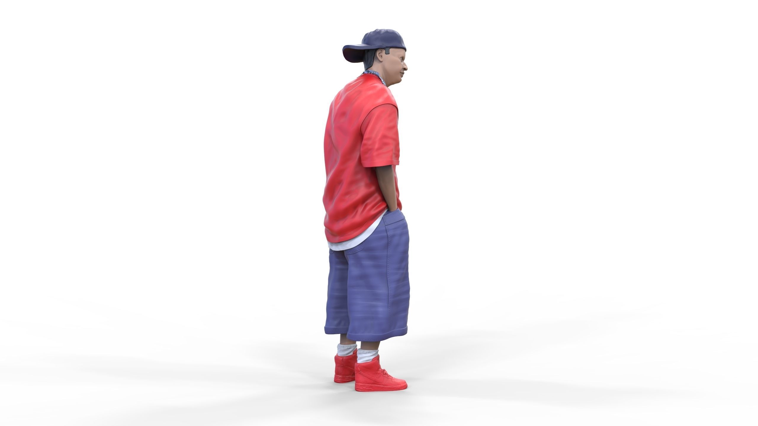 N1 Homies or hip hop Group 3D print model_30