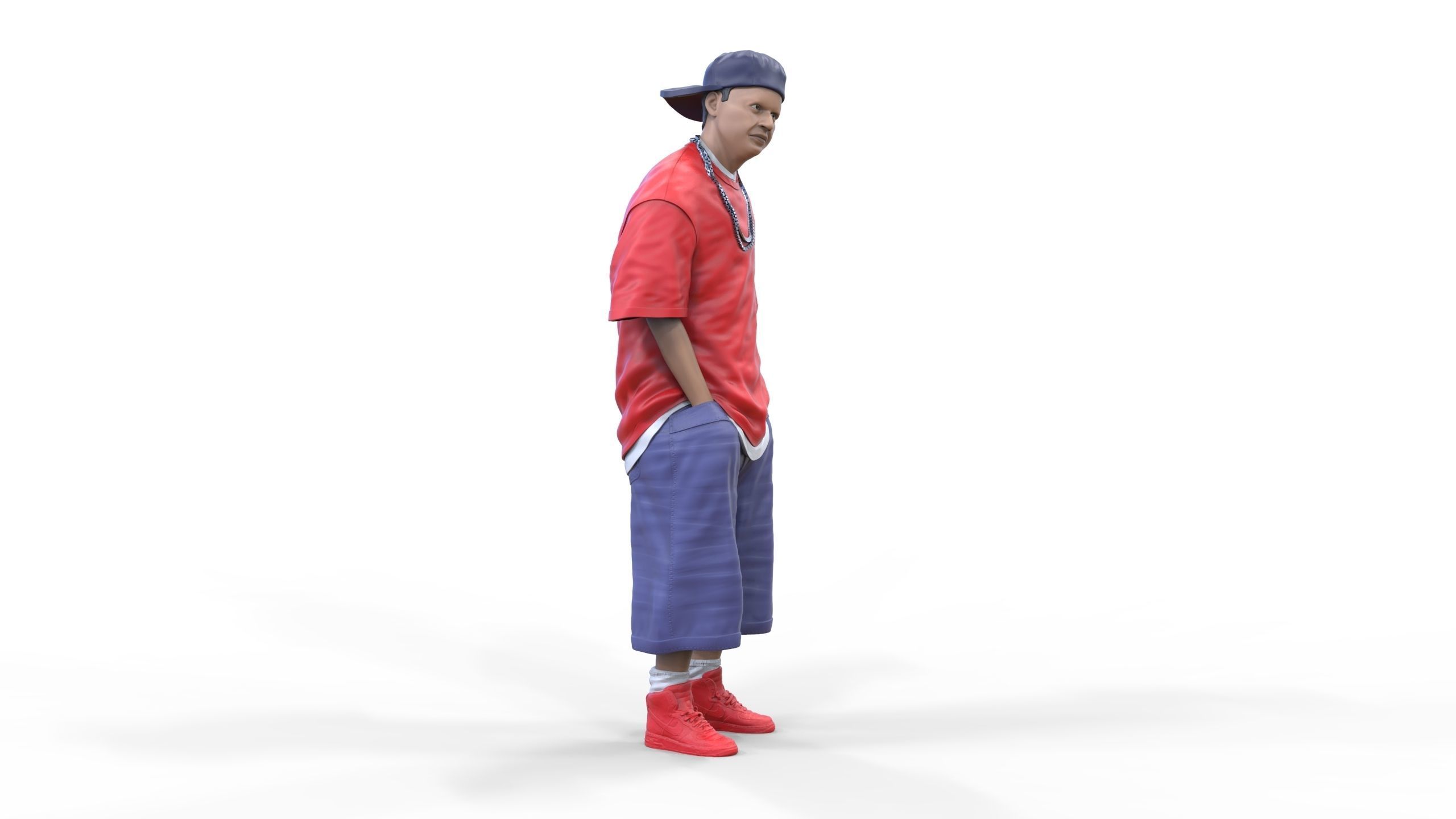 N1 Homies or hip hop Group 3D print model_35