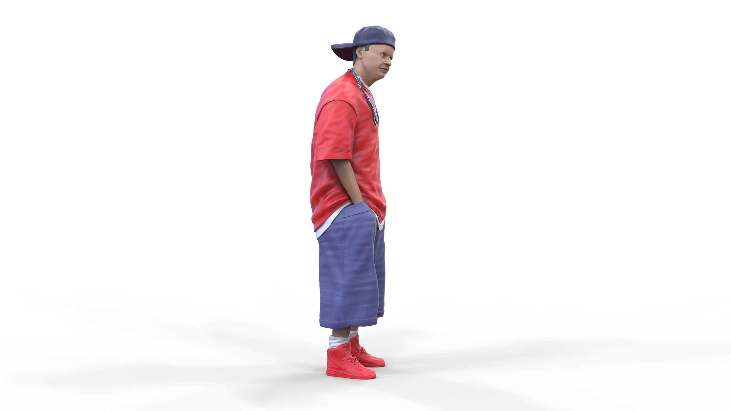 N1 Homies or hip hop Group 3D print model_34