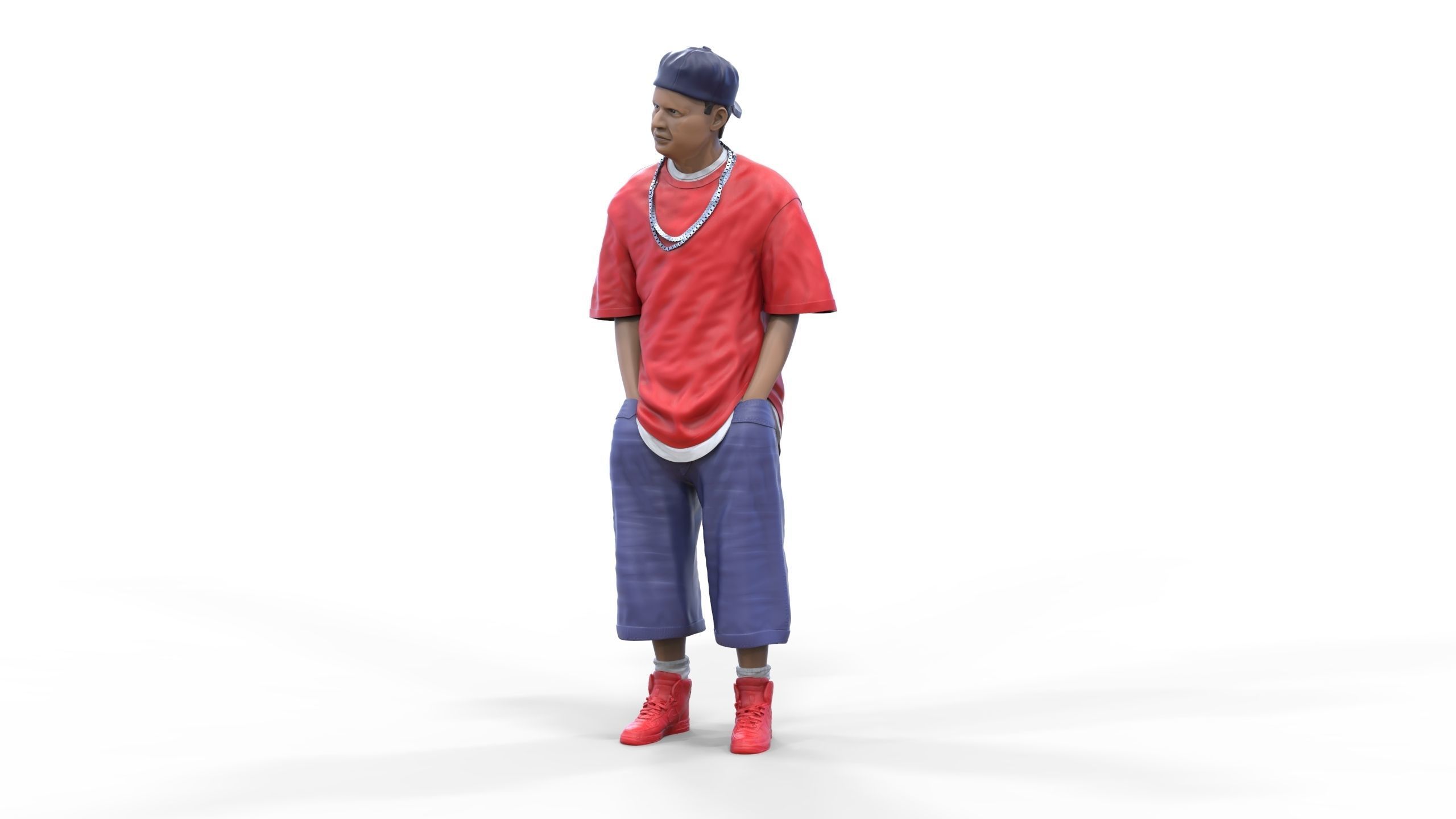 N1 Homies or hip hop Group 3D print model_7
