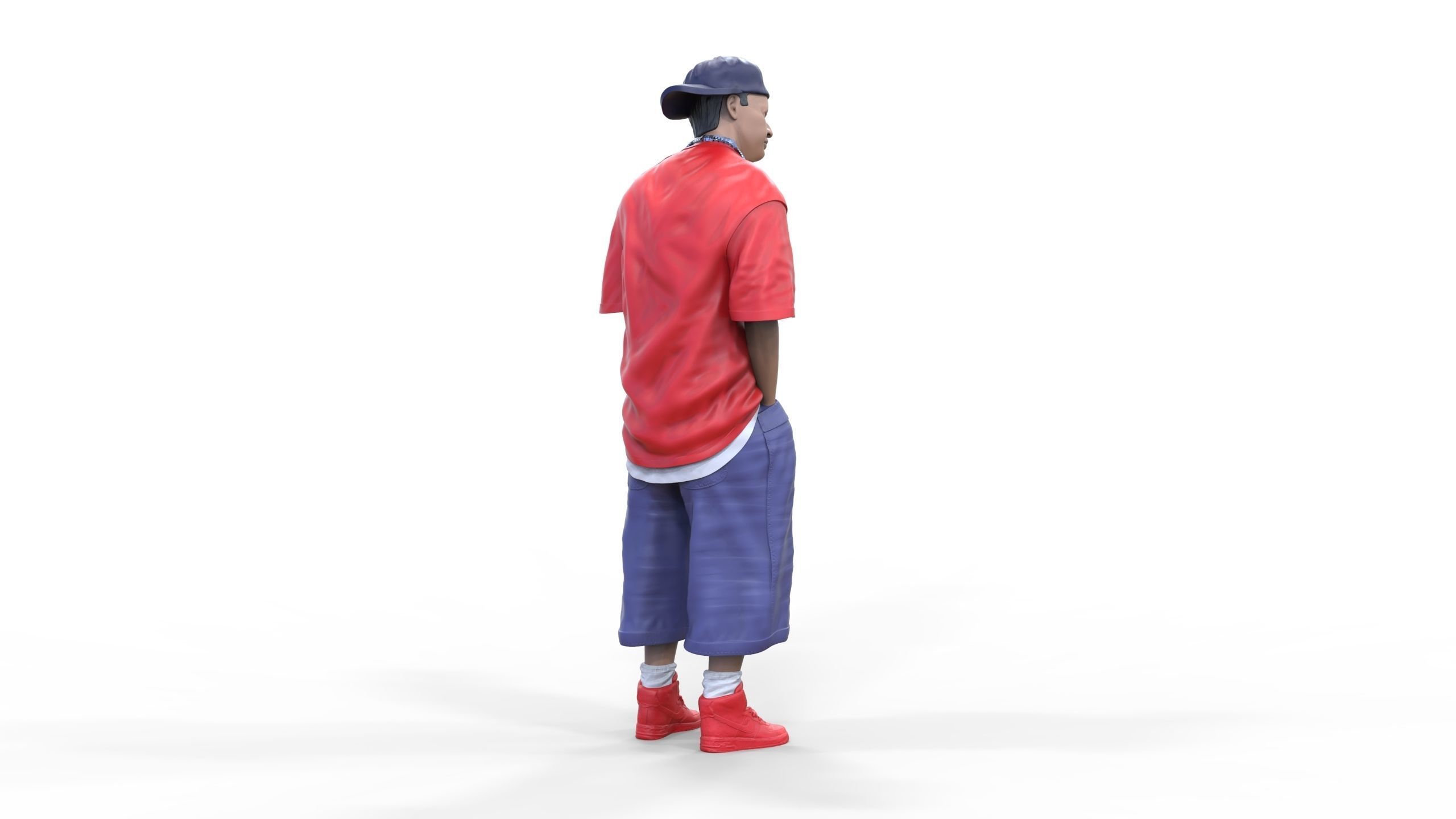 N1 Homies or hip hop Group 3D print model_28