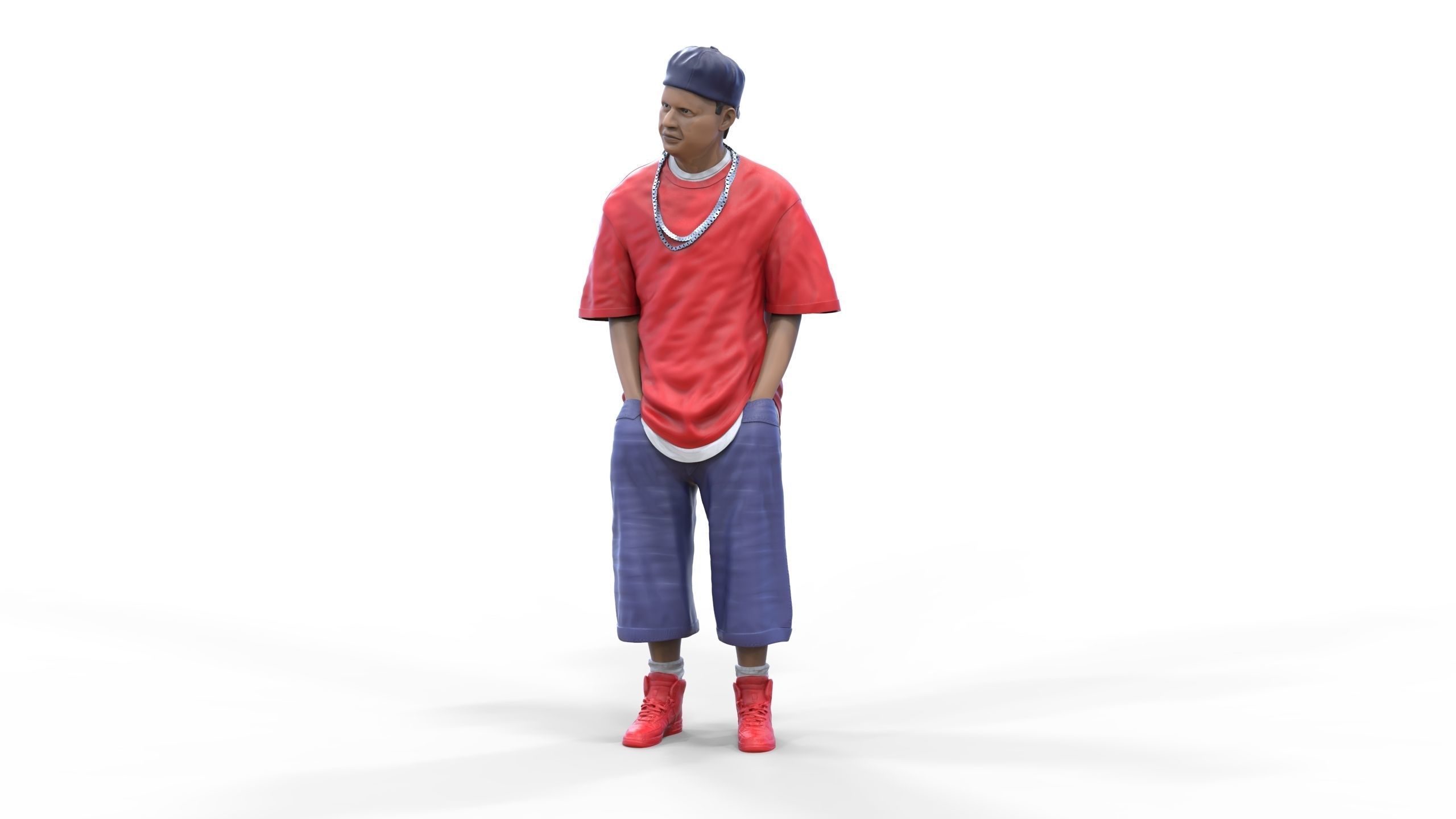 N1 Homies or hip hop Group 3D print model_6
