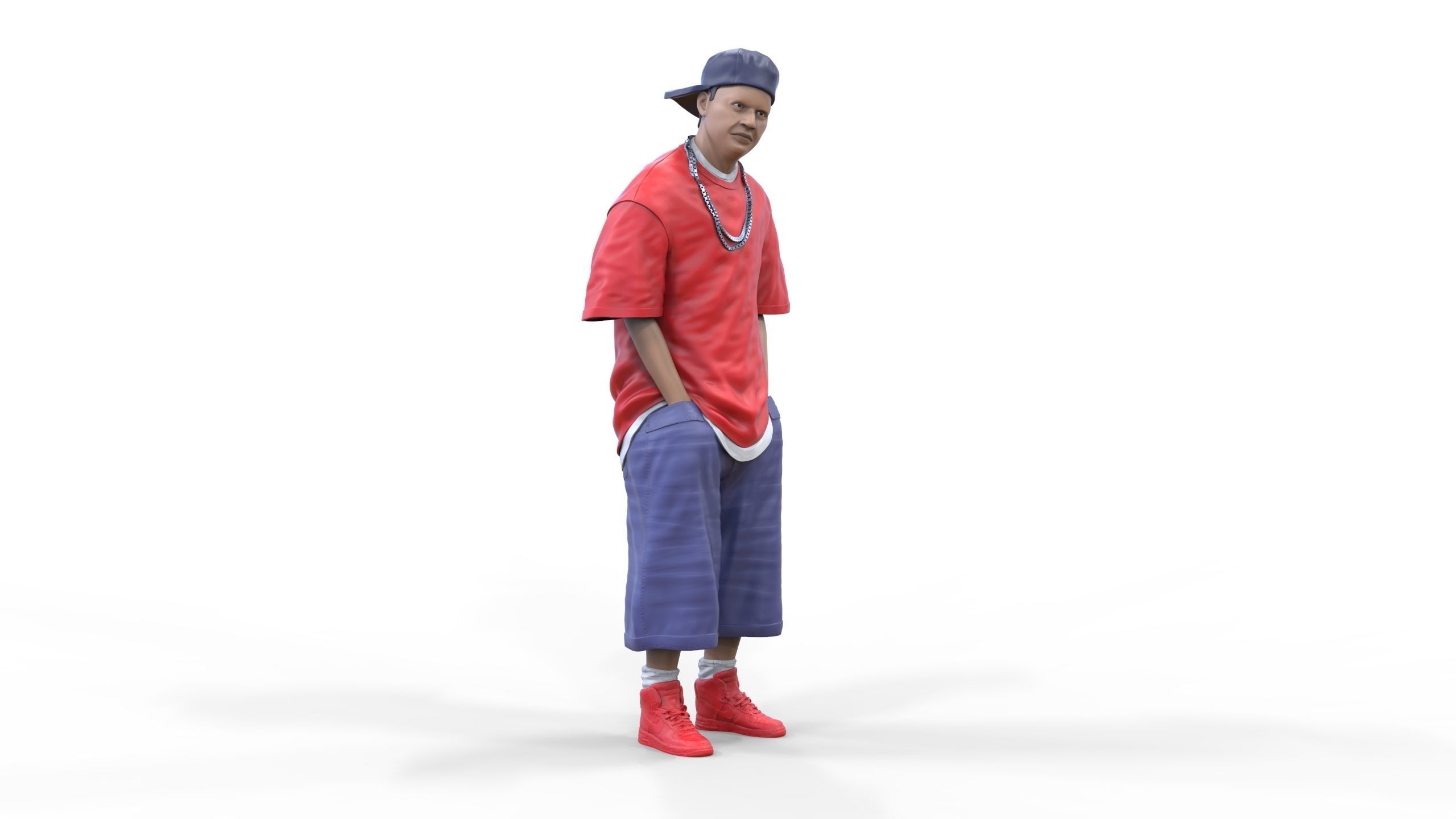 N1 Homies or hip hop Group 3D print model_37