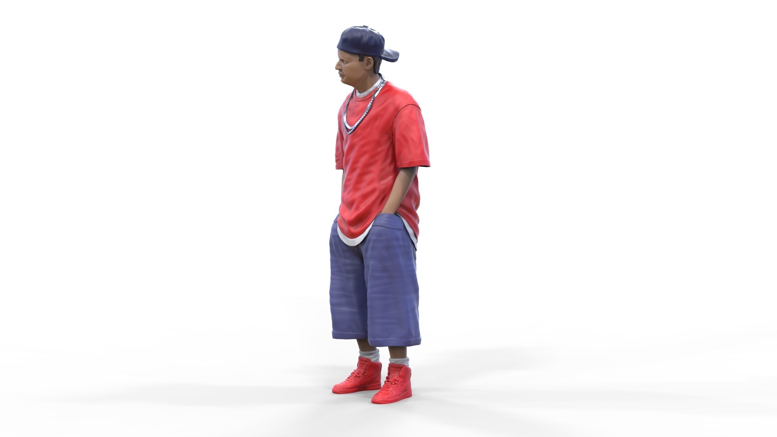 N1 Homies or hip hop Group 3D print model_10