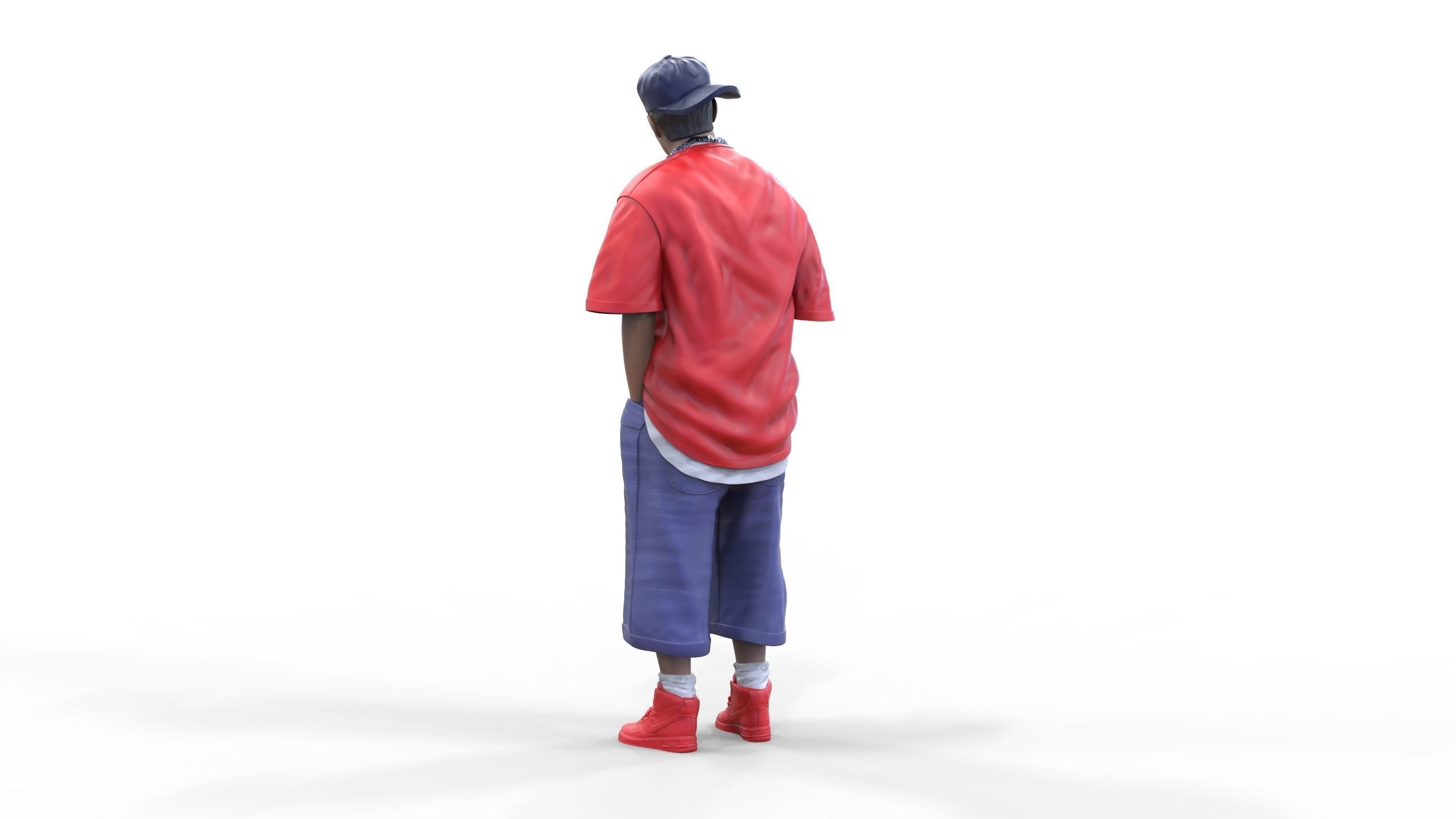N1 Homies or hip hop Group 3D print model_20