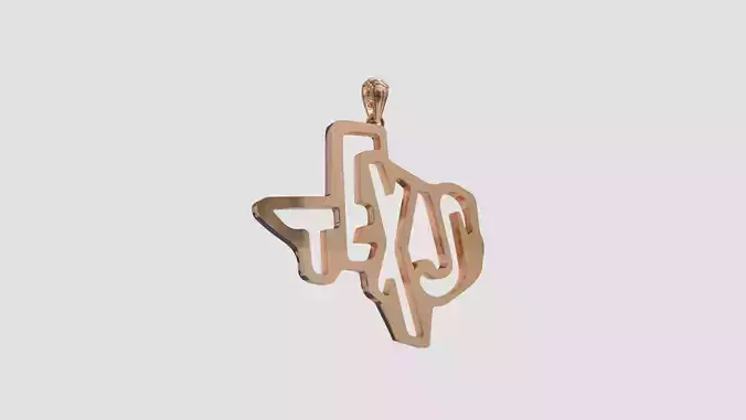 Texas necklace pendant