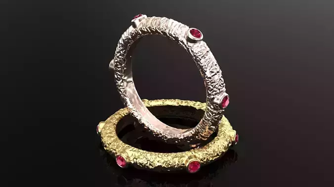 organic daimond band 3D print model