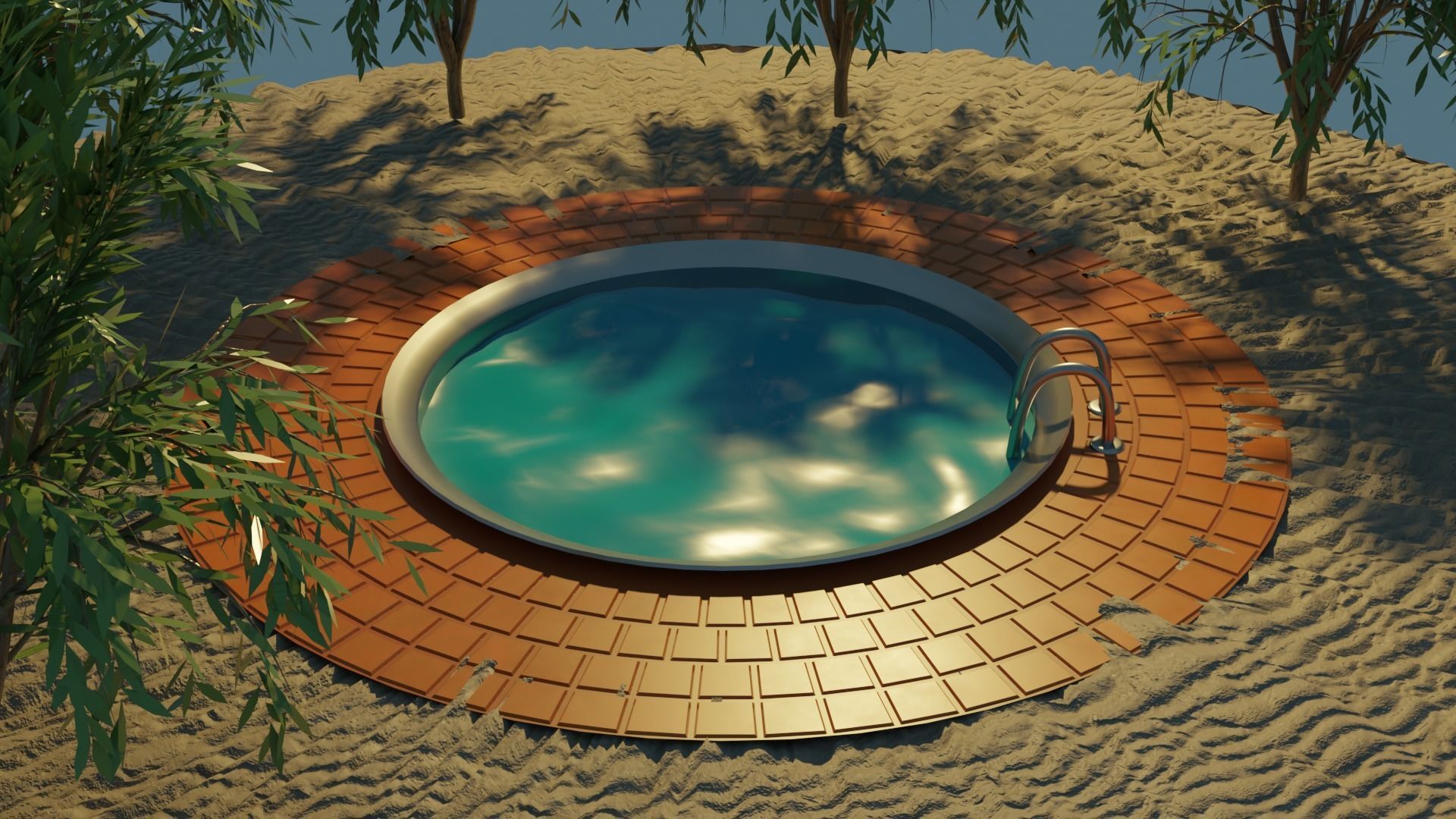 swimming pool 3D model_1