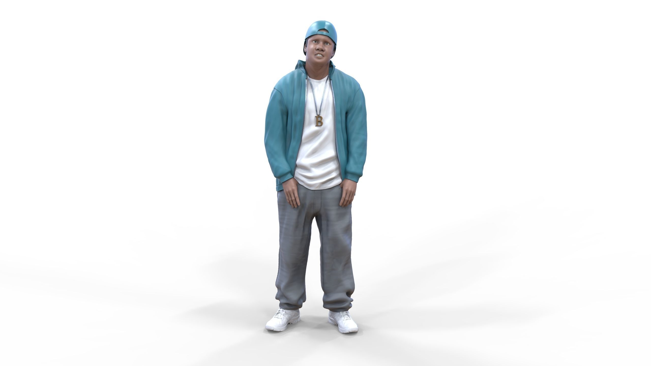 N2 Homies or hip hop Group 3D print model_4