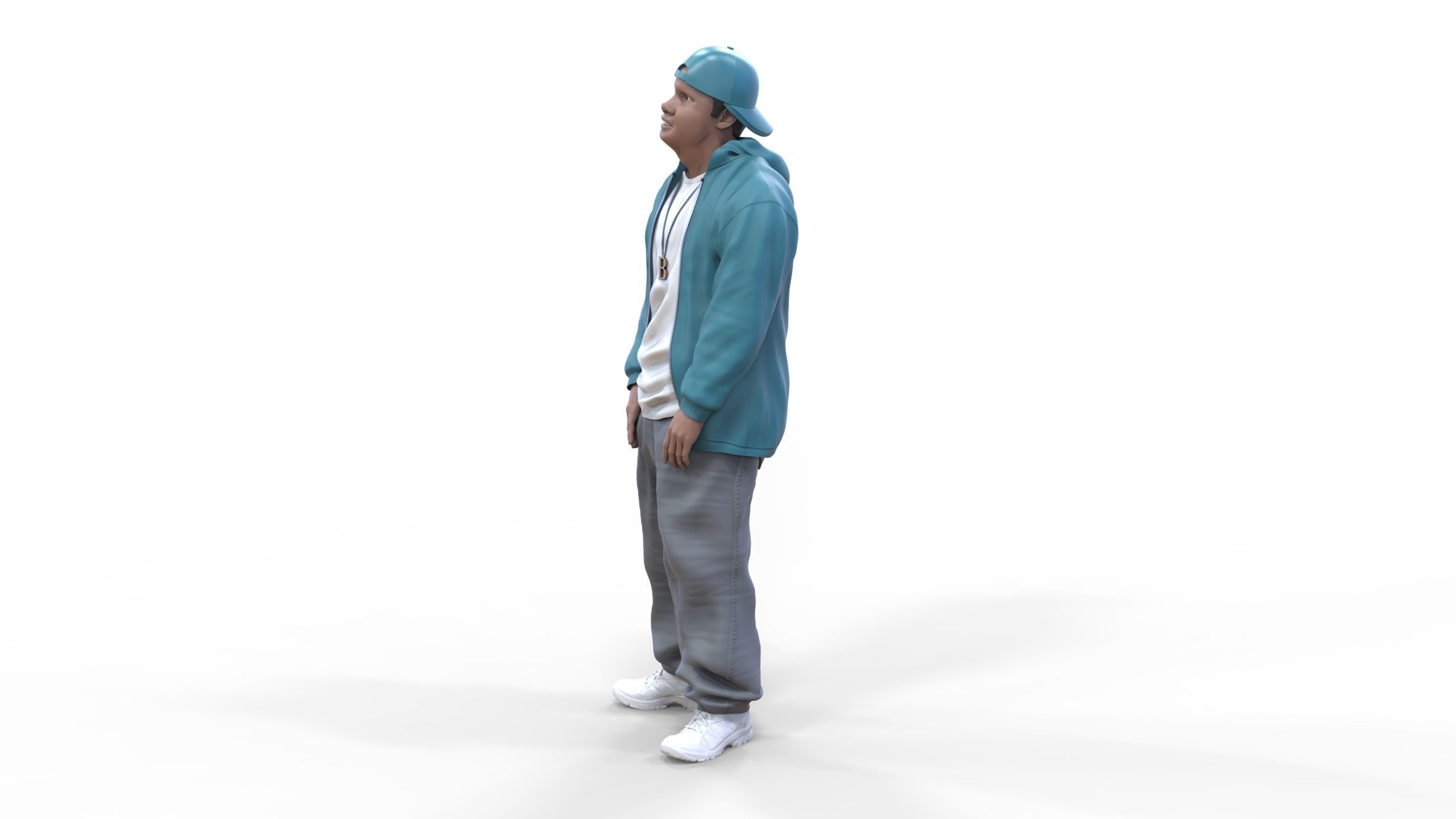N2 Homies or hip hop Group 3D print model_11