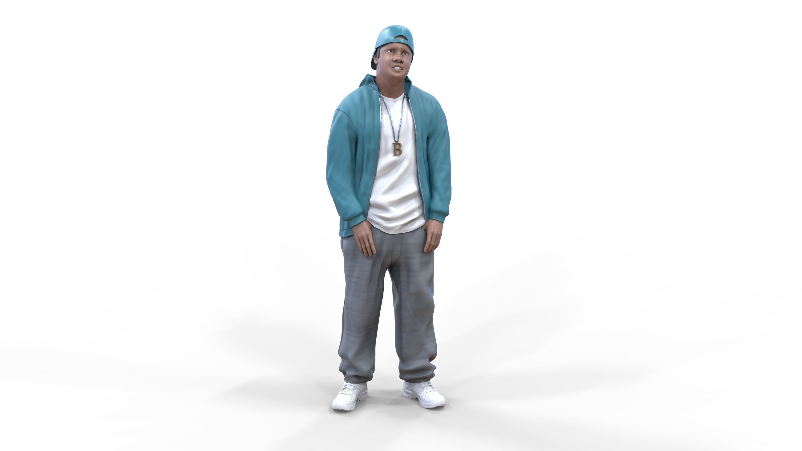 N2 Homies or hip hop Group 3D print model_3