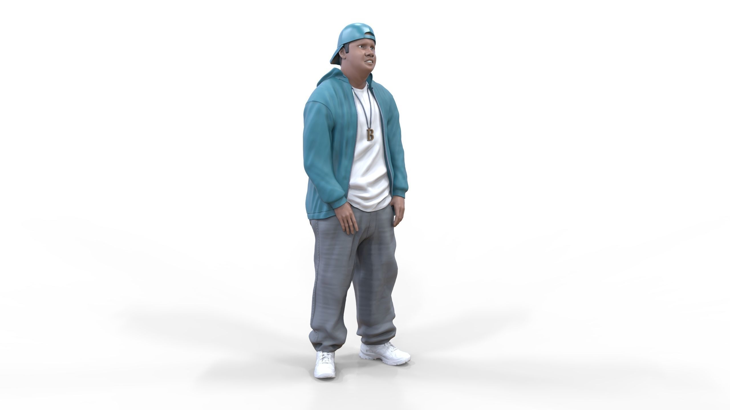 N2 Homies or hip hop Group 3D print model_34