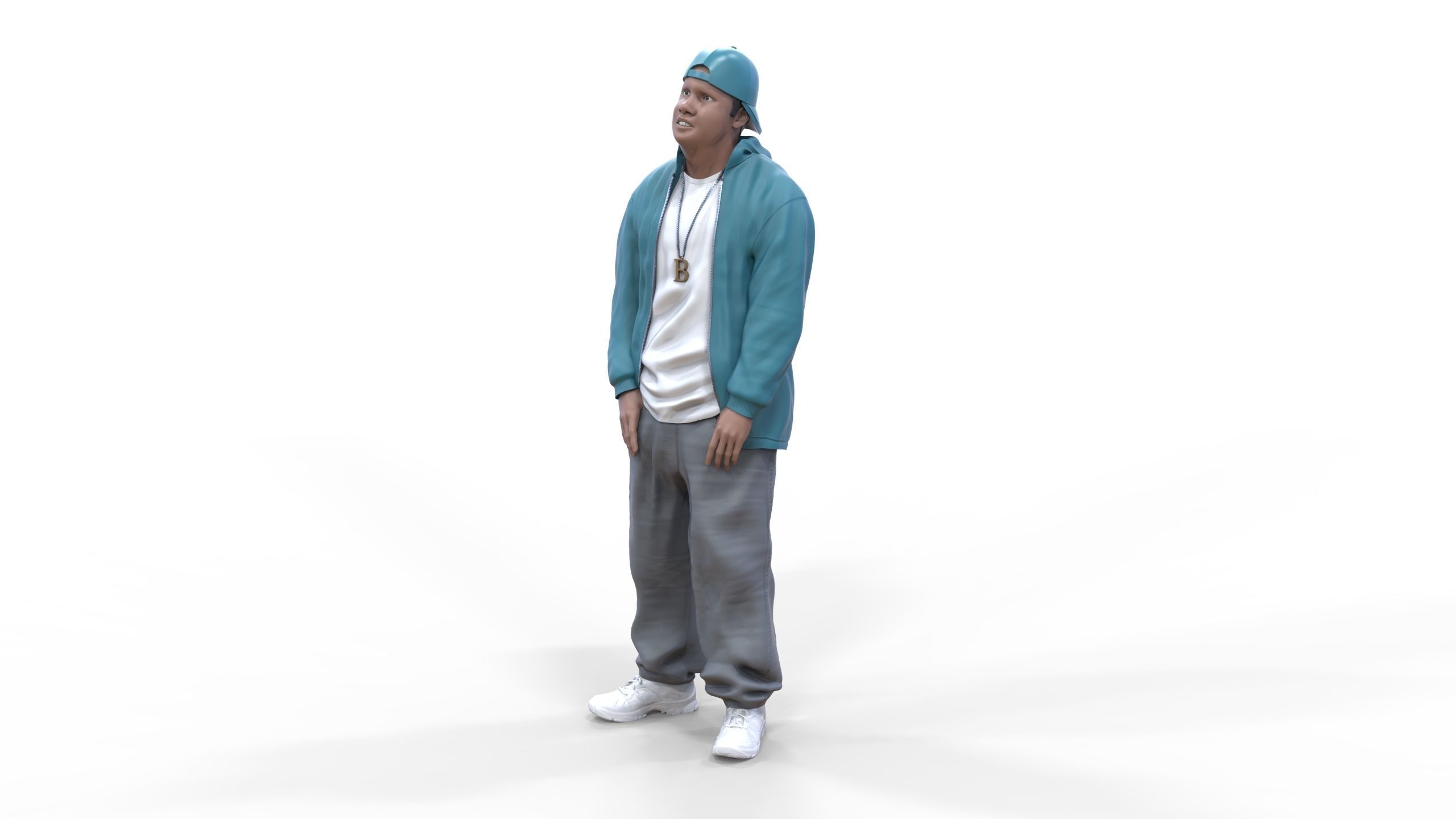 N2 Homies or hip hop Group 3D print model_8