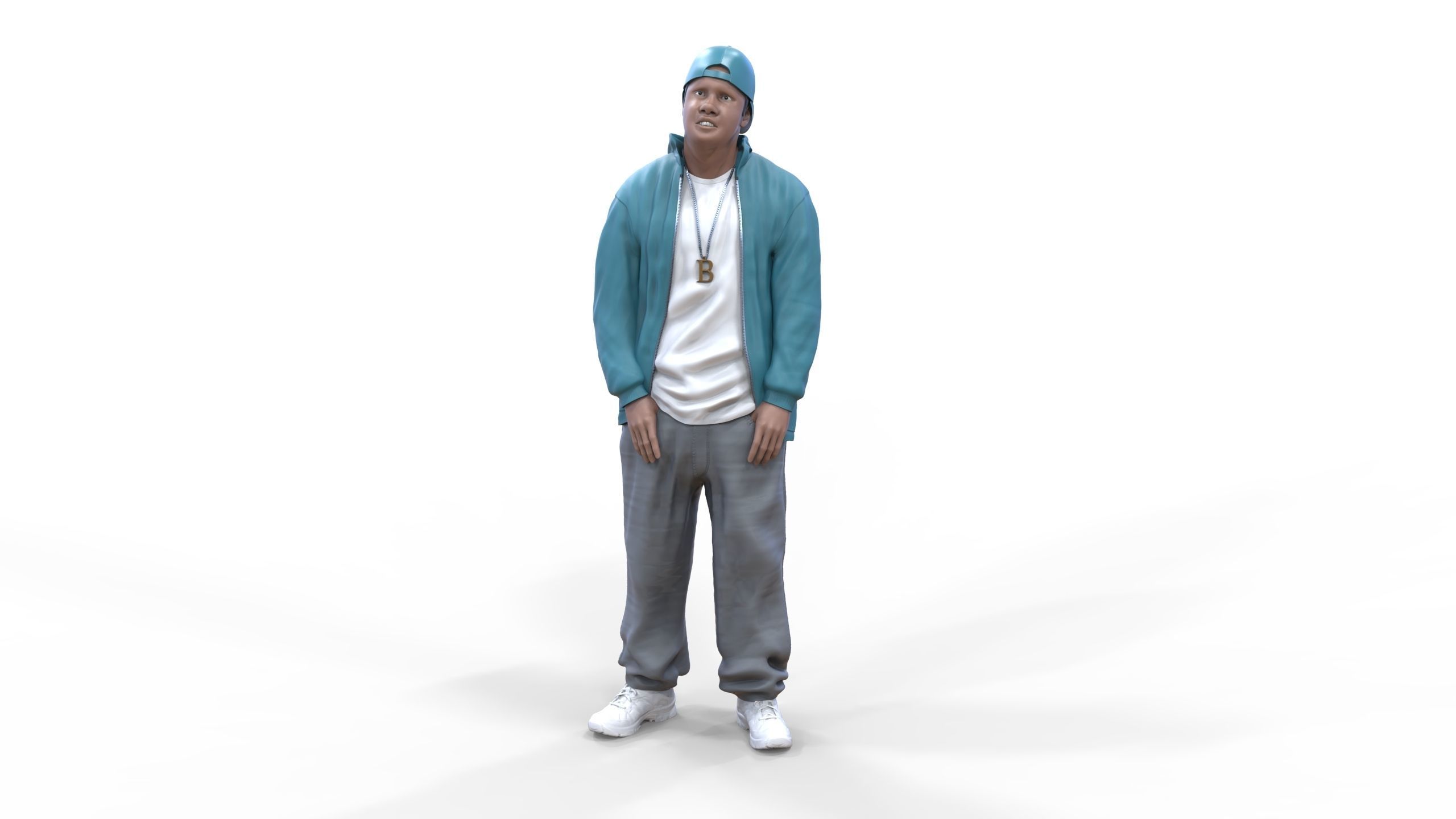 N2 Homies or hip hop Group 3D print model_5