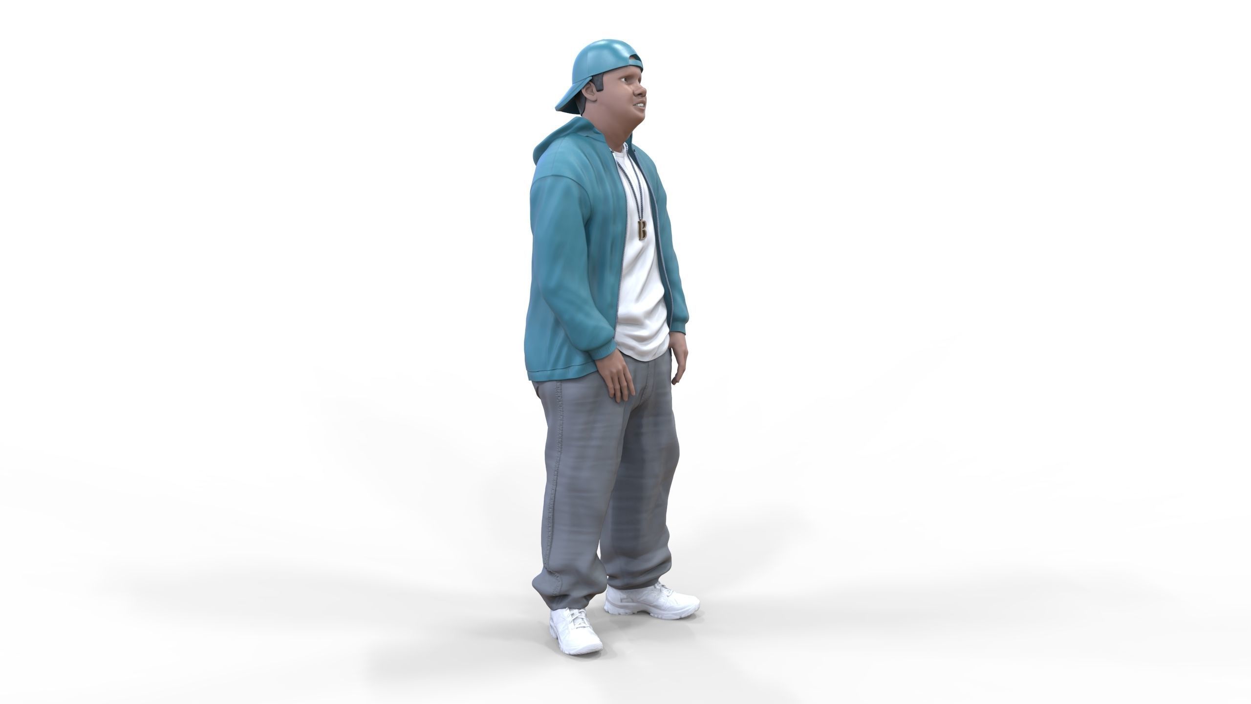 N2 Homies or hip hop Group 3D print model_32