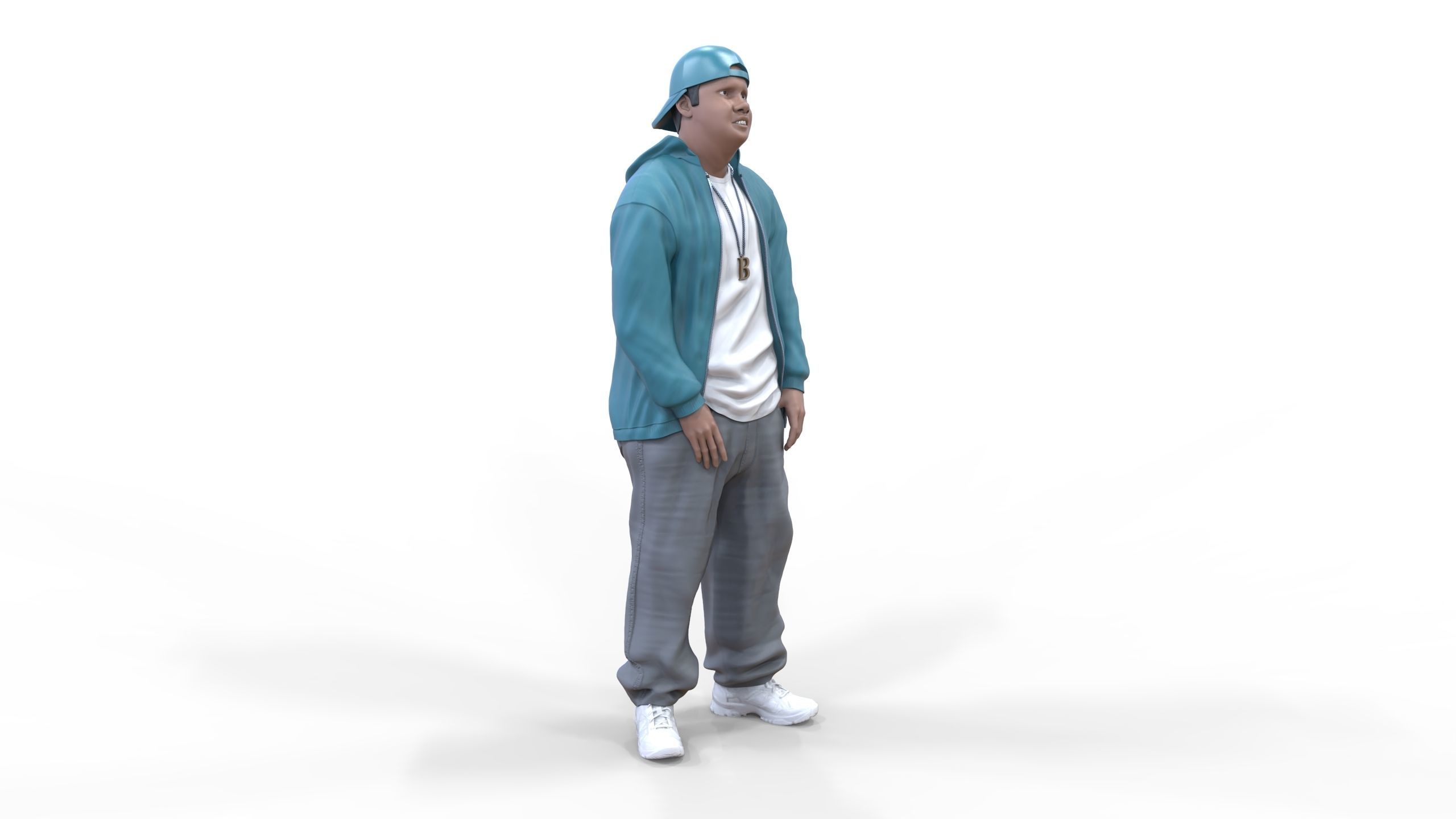 N2 Homies or hip hop Group 3D print model_33