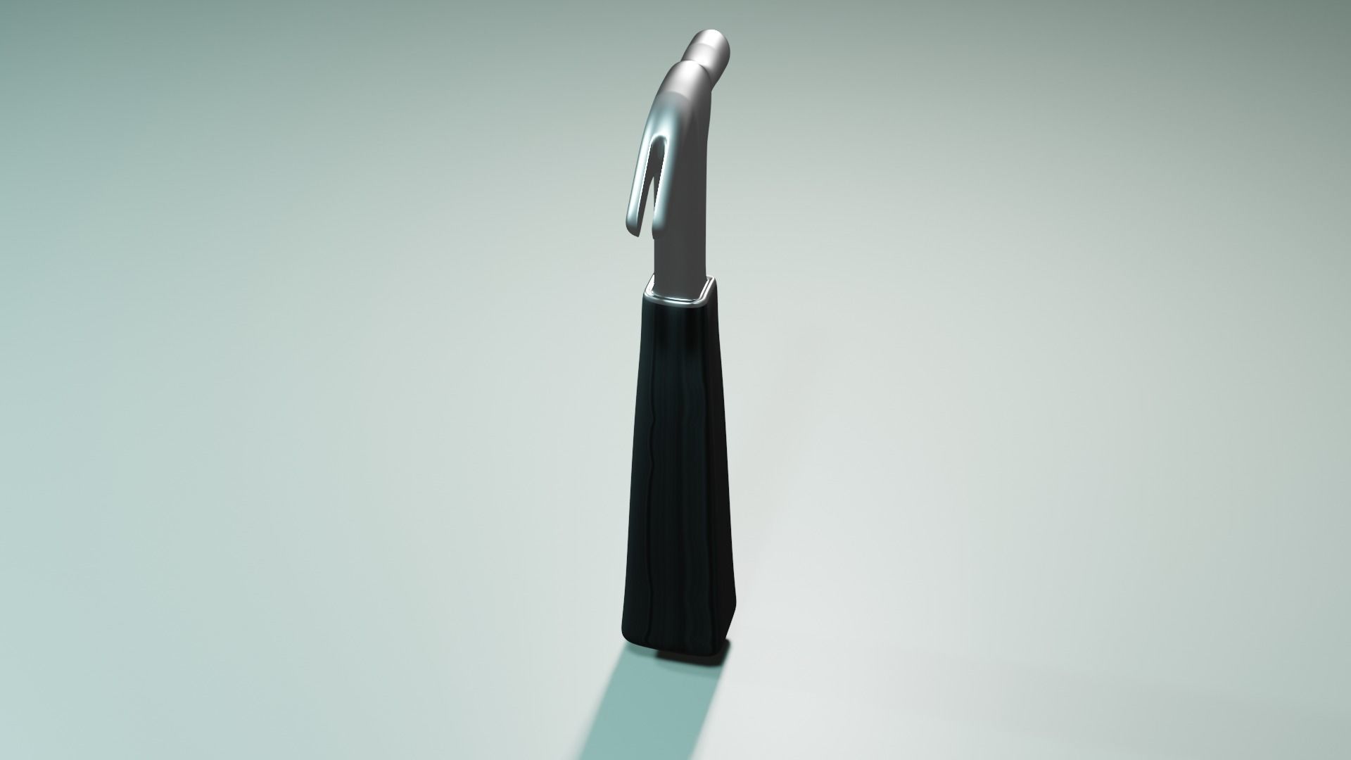 Metalic Hammer 3D model Low-poly 3D model_2