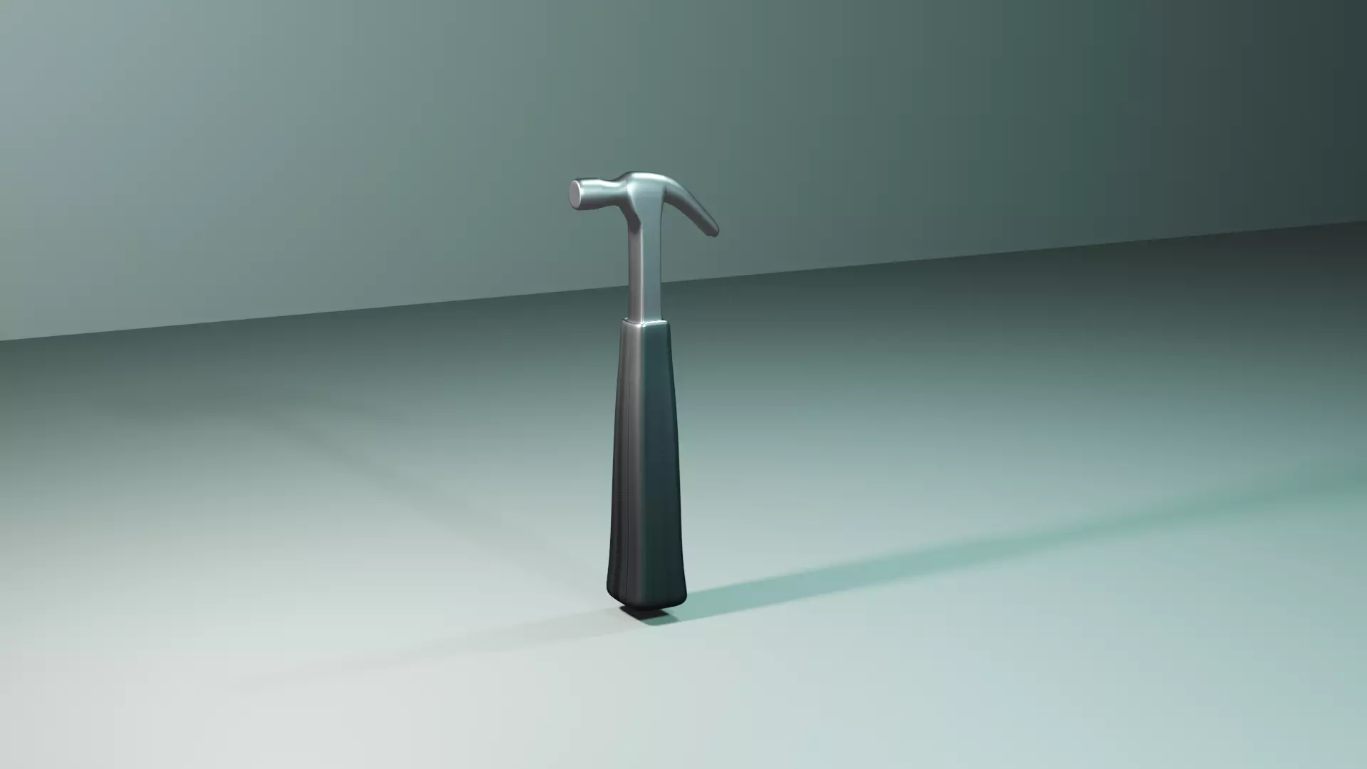 Metalic Hammer 3D model Low-poly 3D model_0