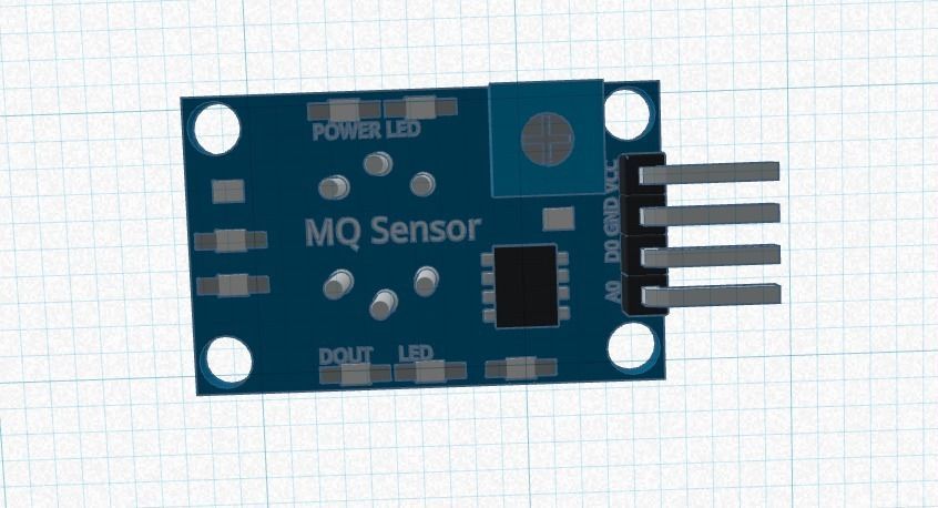 gas analyzer MQ-2 3D print model_1