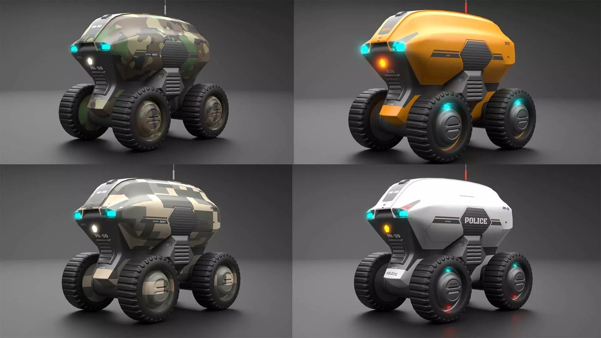 Sci-Fi Droid Robot Vehicle Collection  _0