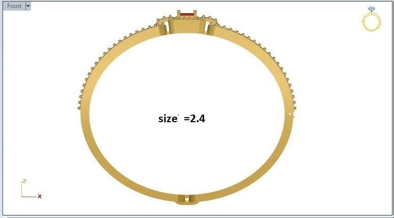 Bracelet  3D print model_6