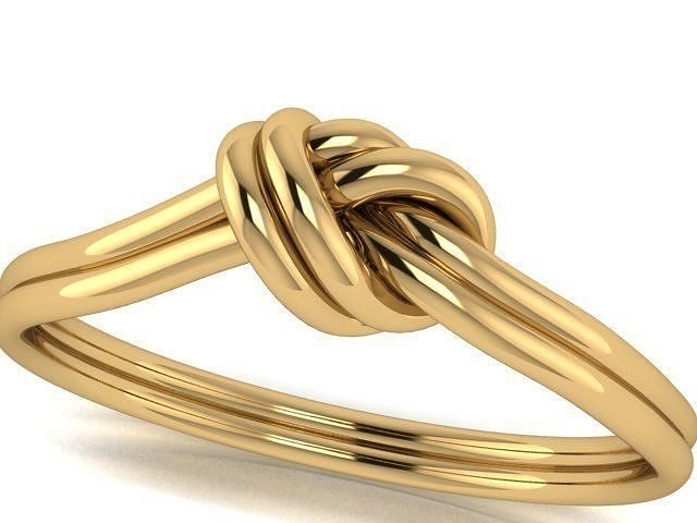 knotted ring 3D print model