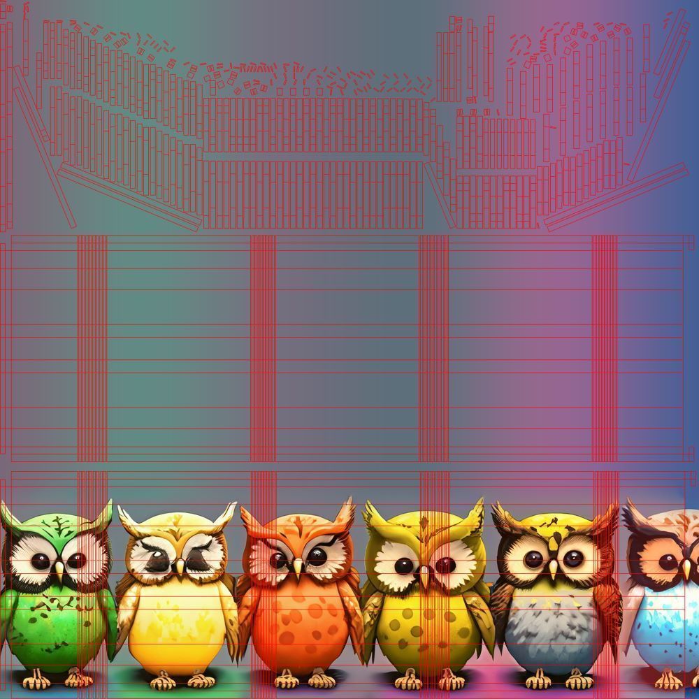 Eight sided giftbox Low-poly 3D model_13