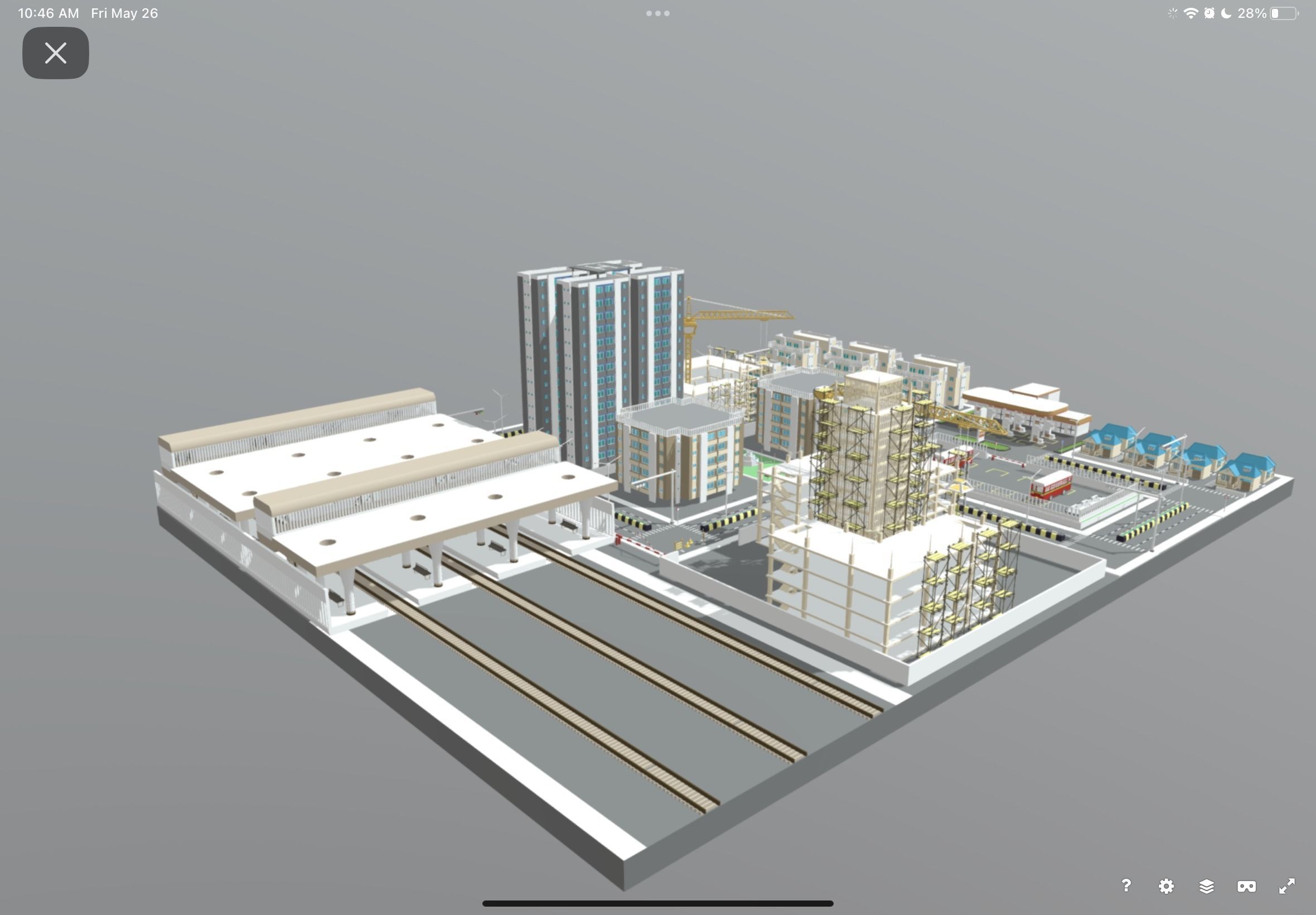 Mumbai city Low-poly 3D model_1