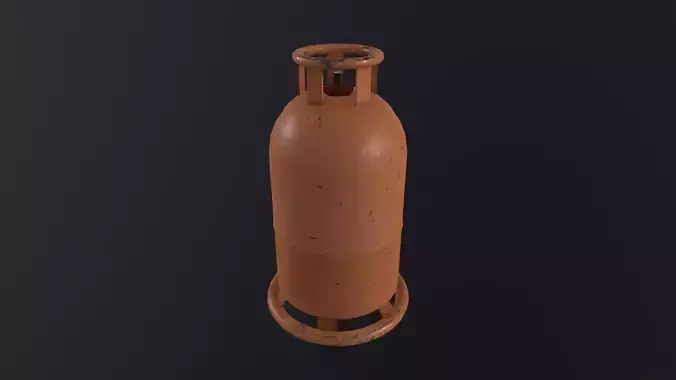 Cooking Gas Cylinder 3D Model