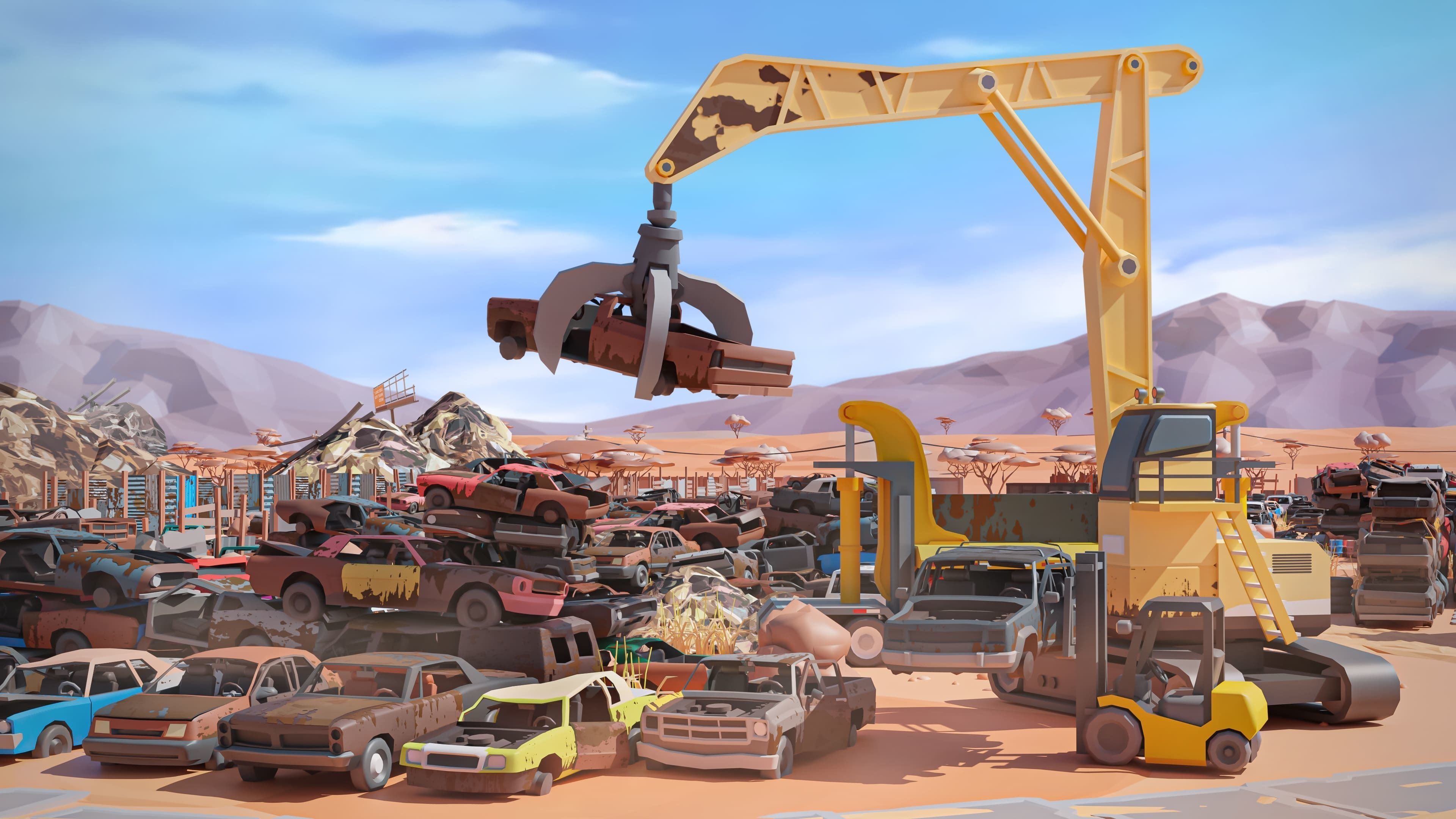 Junkyard Low-poly 3D model_20