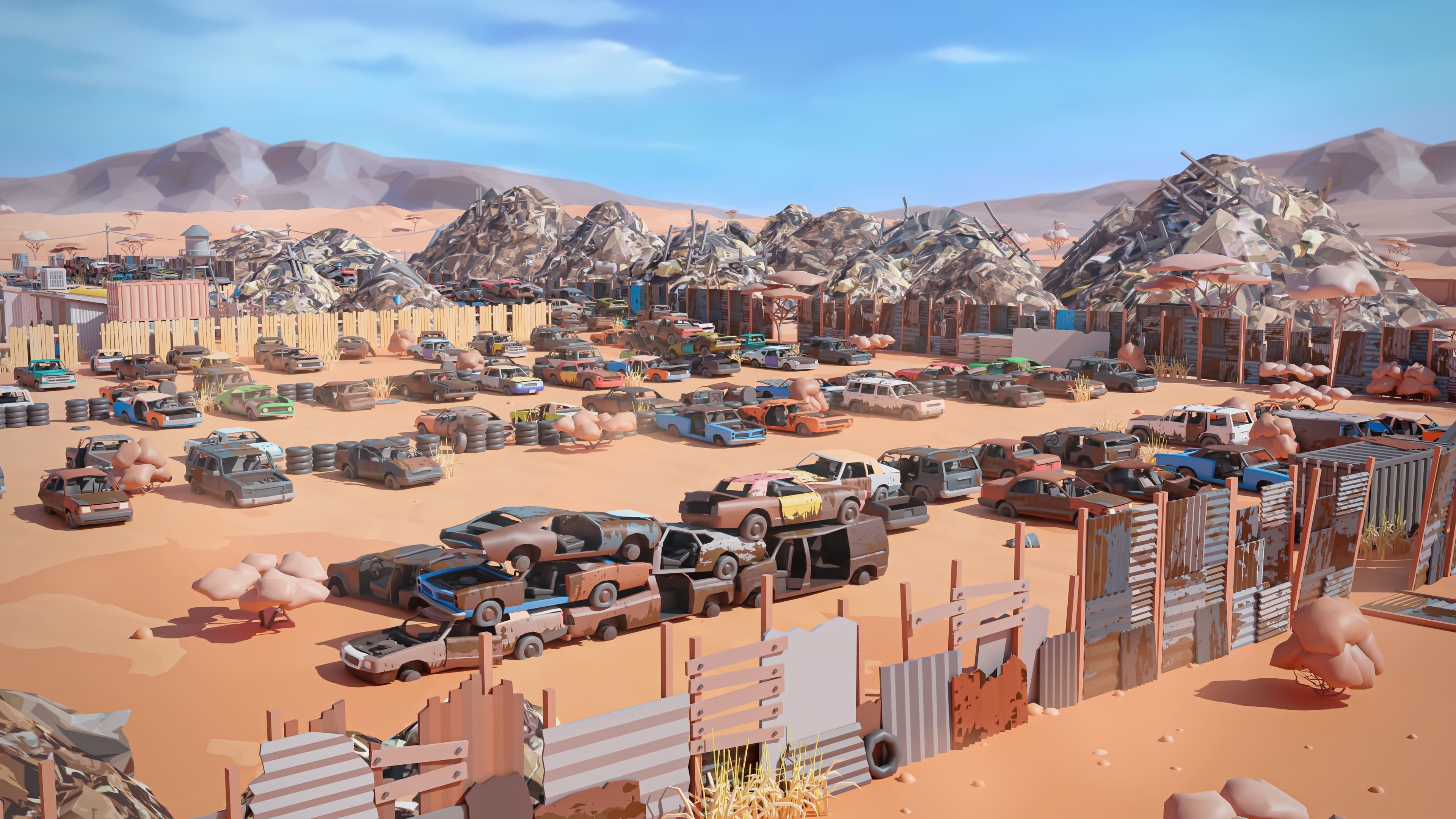 Junkyard Low-poly 3D model_21