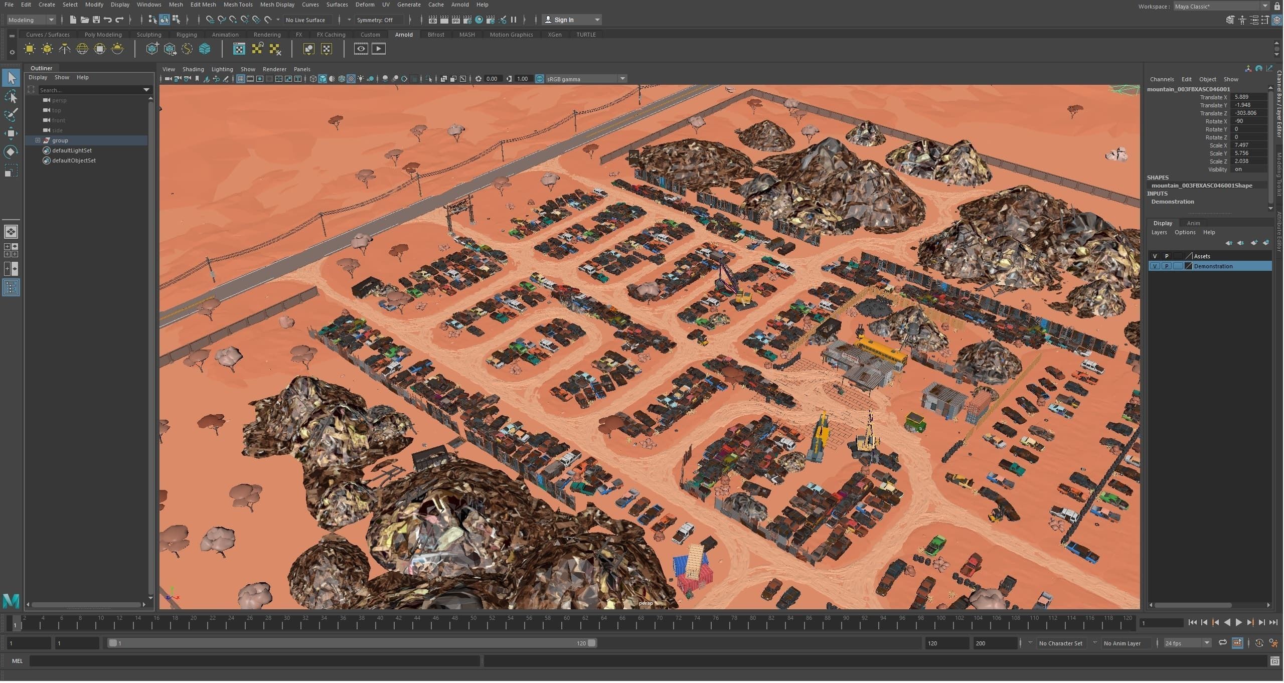 Junkyard Low-poly 3D model_41