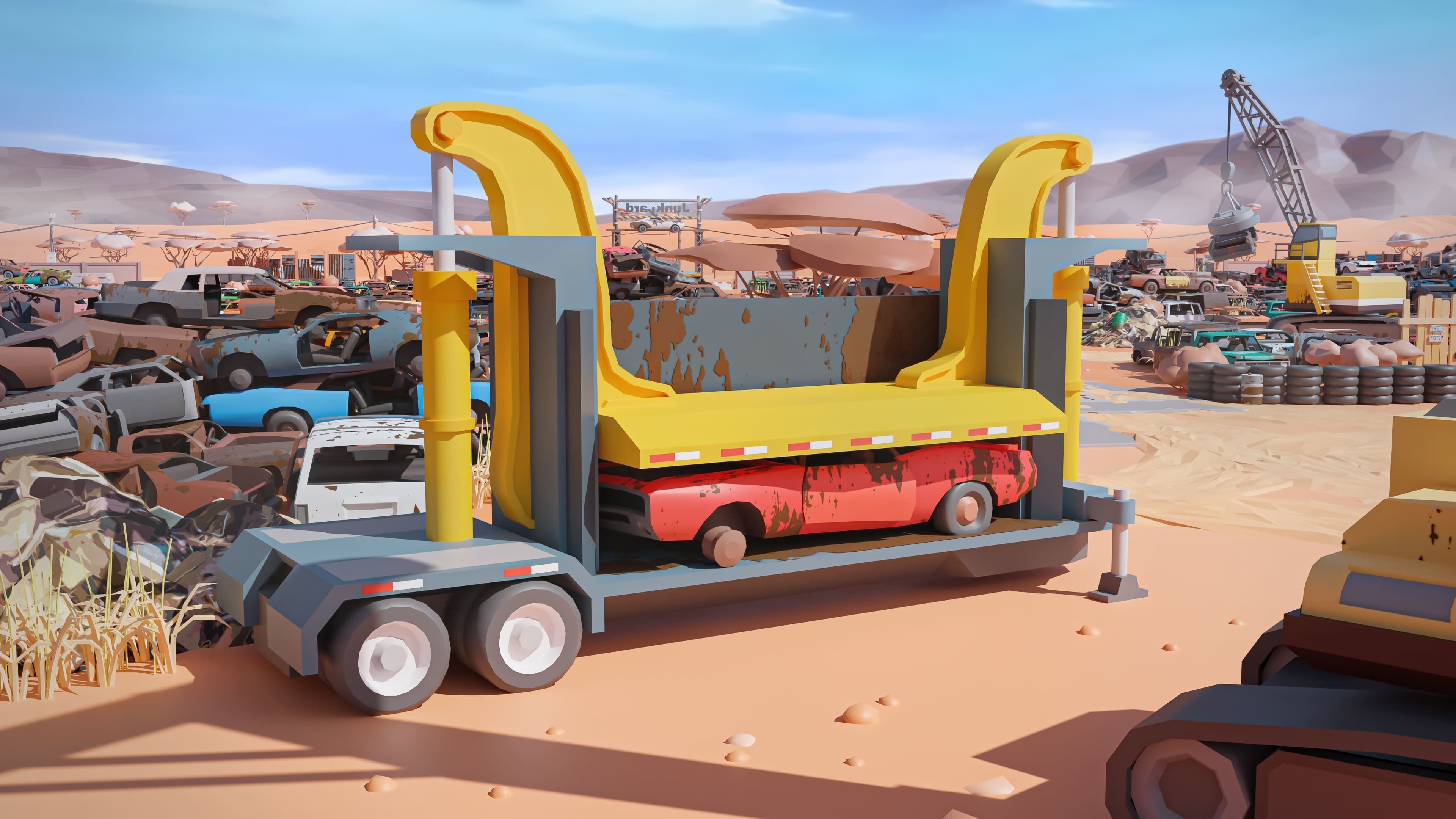 Junkyard Low-poly 3D model_12