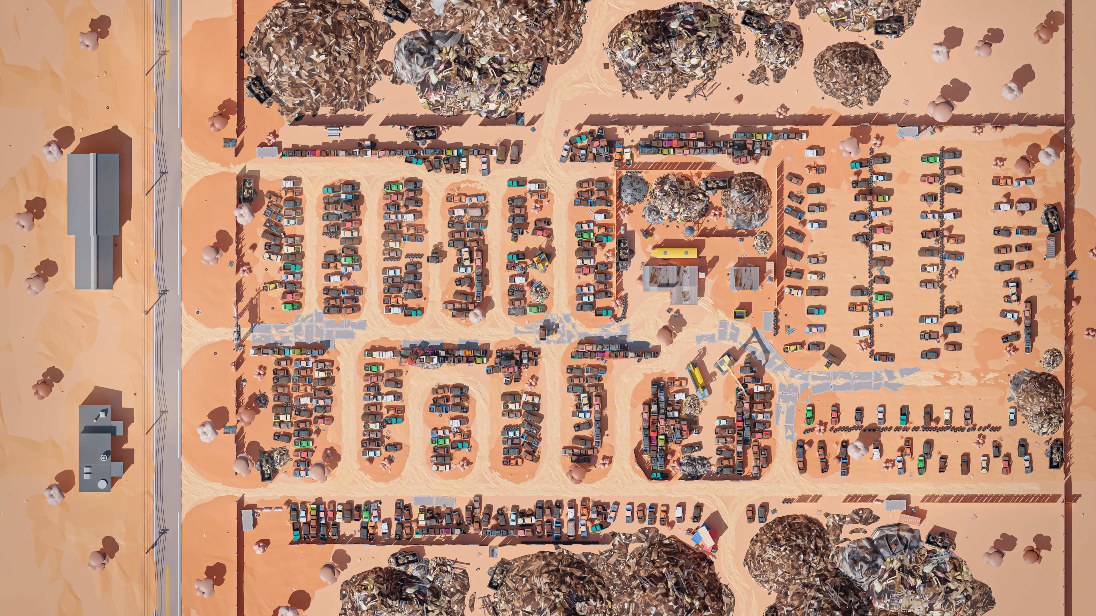 Junkyard Low-poly 3D model_31