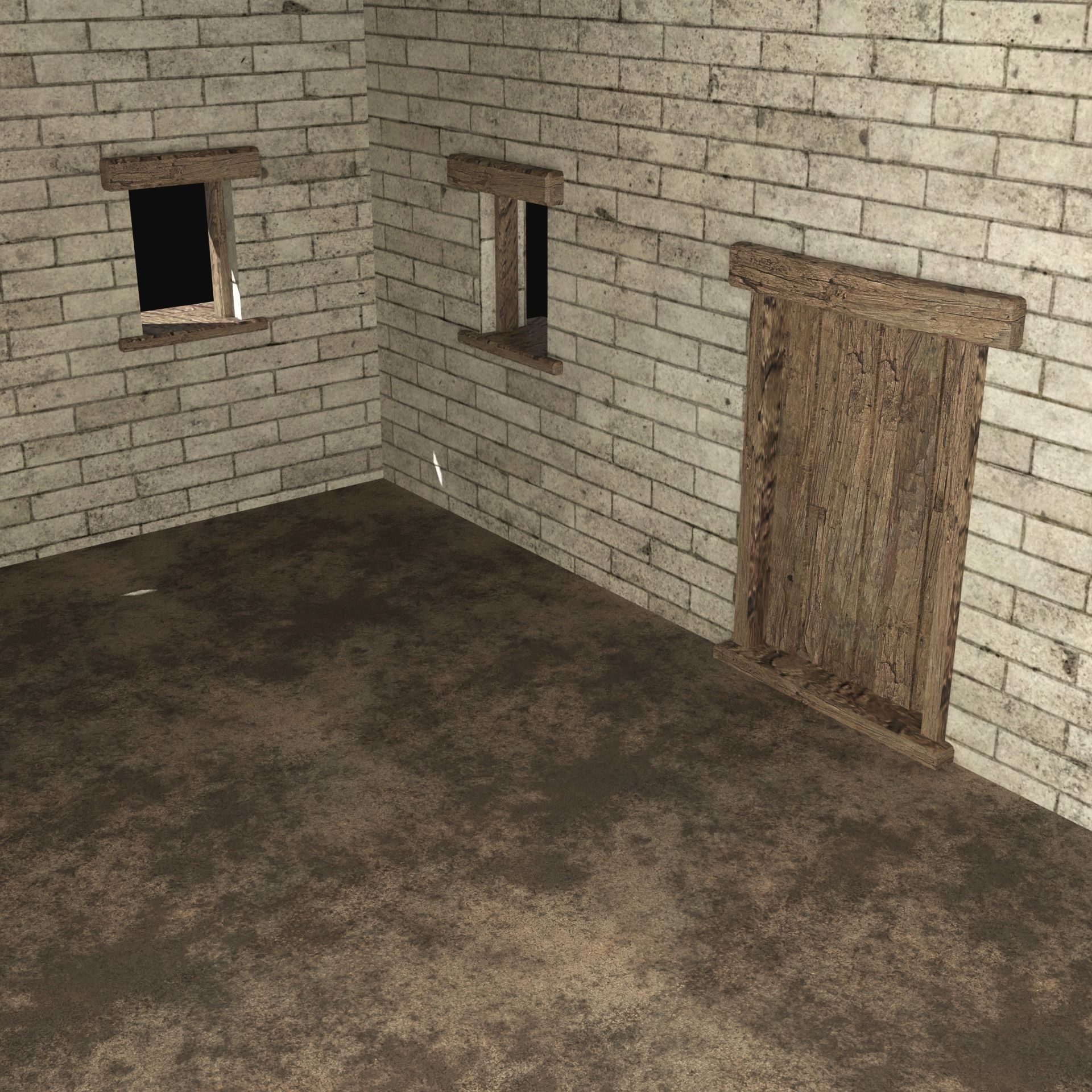 ROMAN ANCIENT GREEK STONE ROME HOUSE HUT BUILDING COLLECTION Low-poly 3D model_21