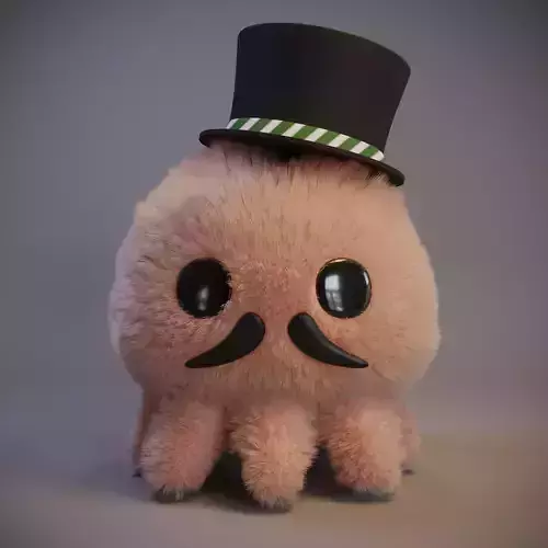 Fluffy Character 3D model